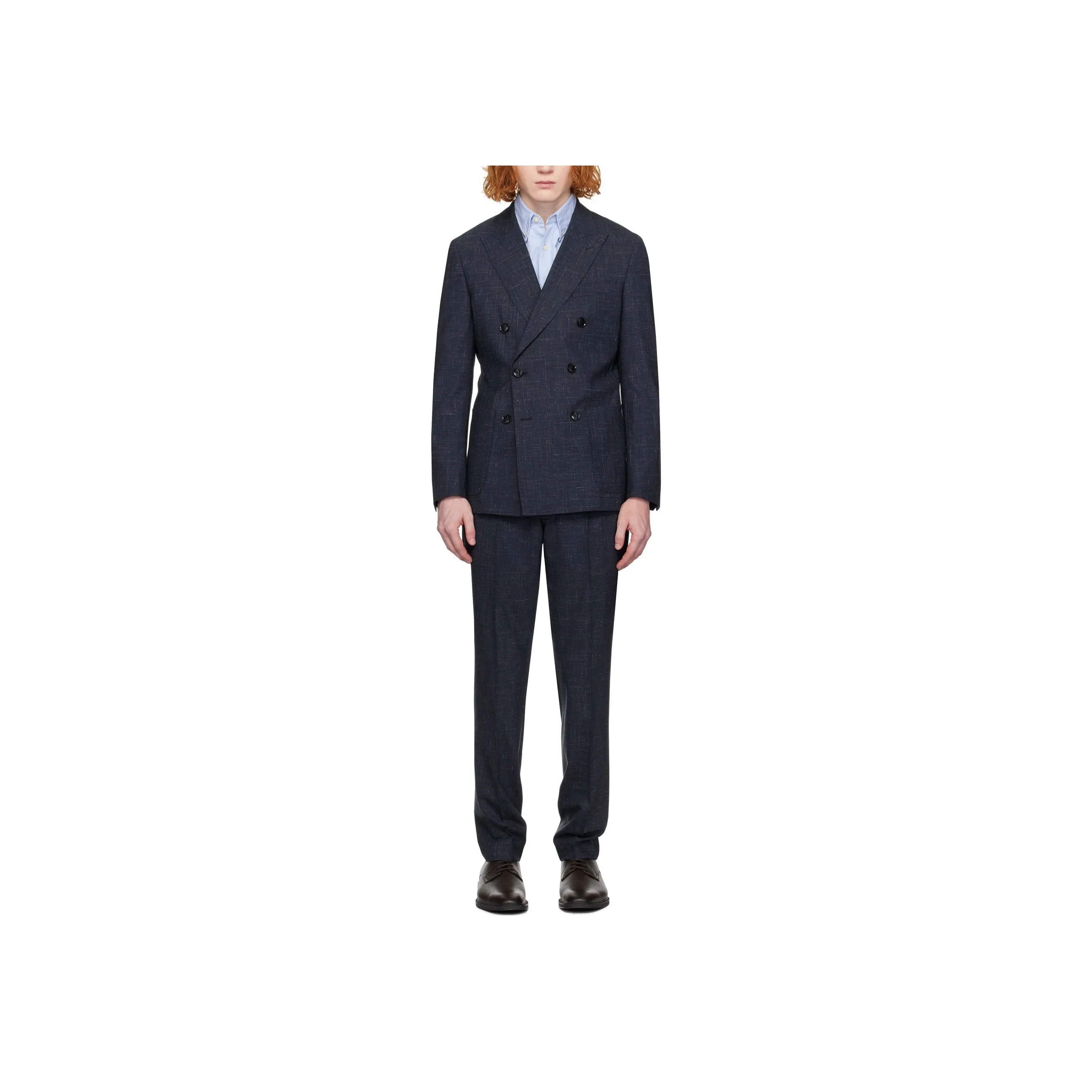 HUGO BOSS Business Suit Men's Marine Blue