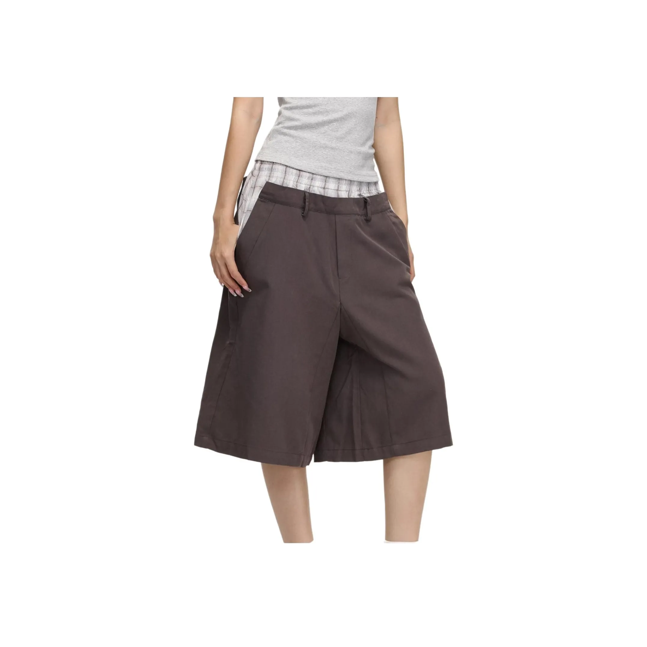 VASI LYEV Повседневные шорты Женские Серые