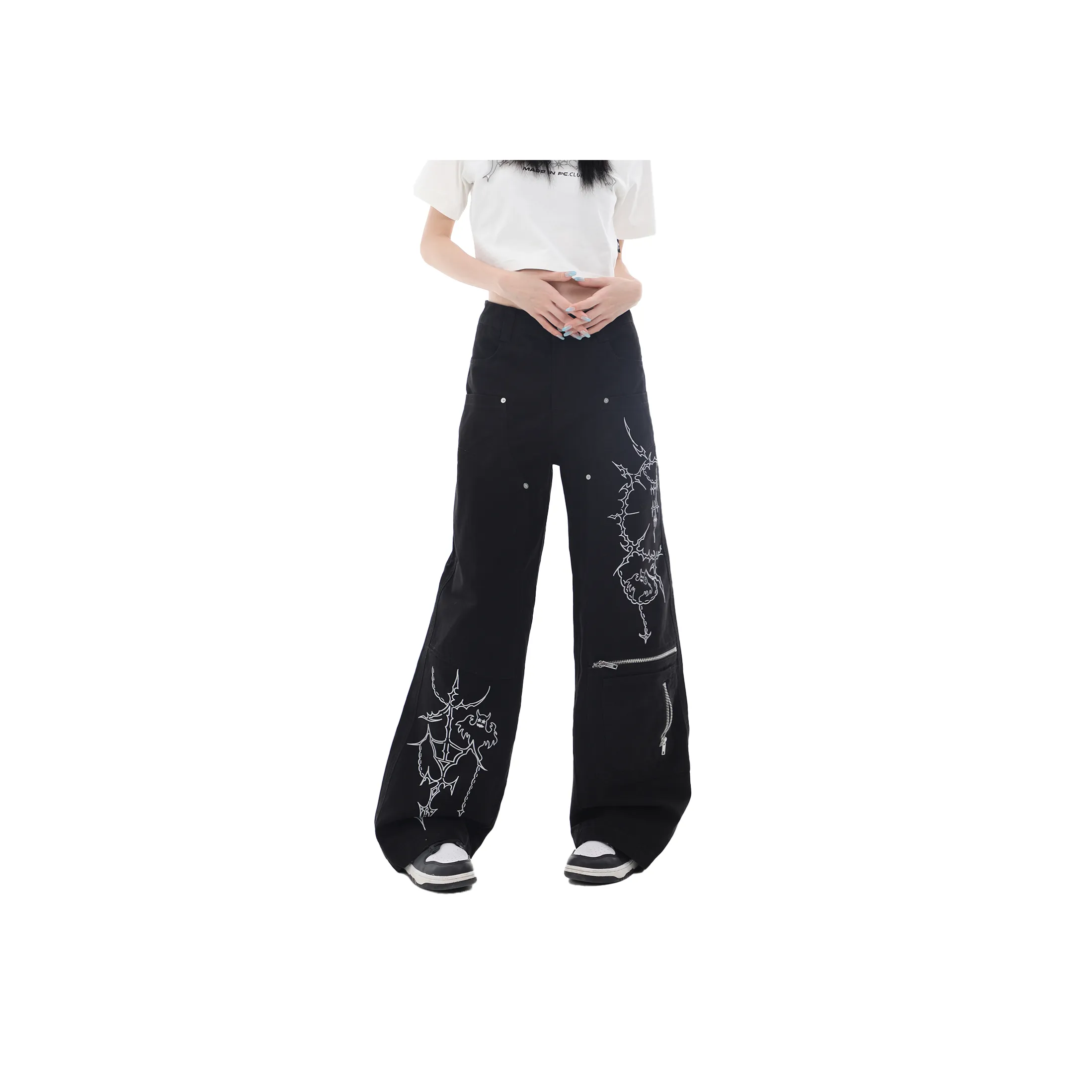 Beam Mix With Kimchi Jeans Unisex Black