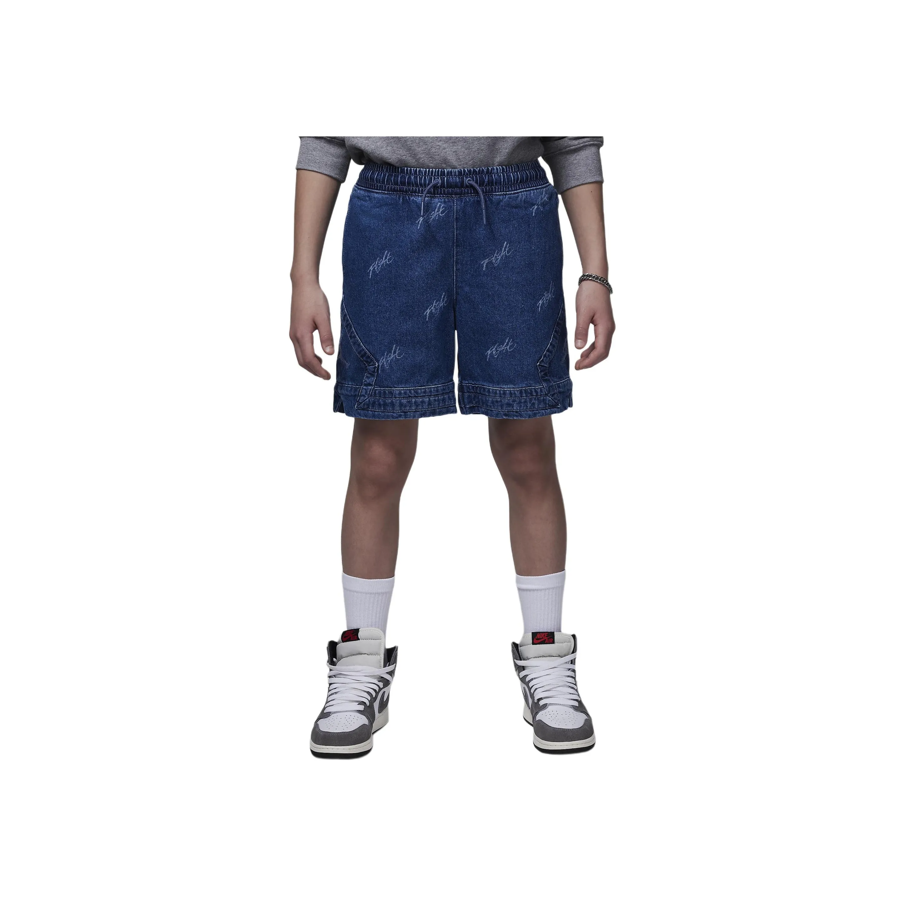 Jordan MJ Flight Heritage Шорты Детские Синие Серые