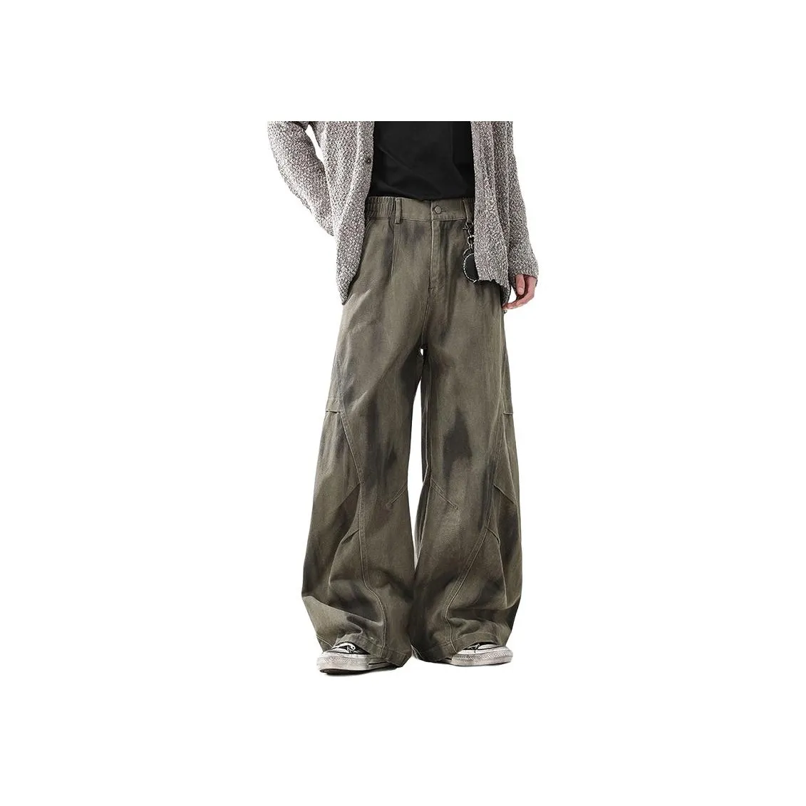 MGXEK Повседневные брюки Унисекс Зеленый