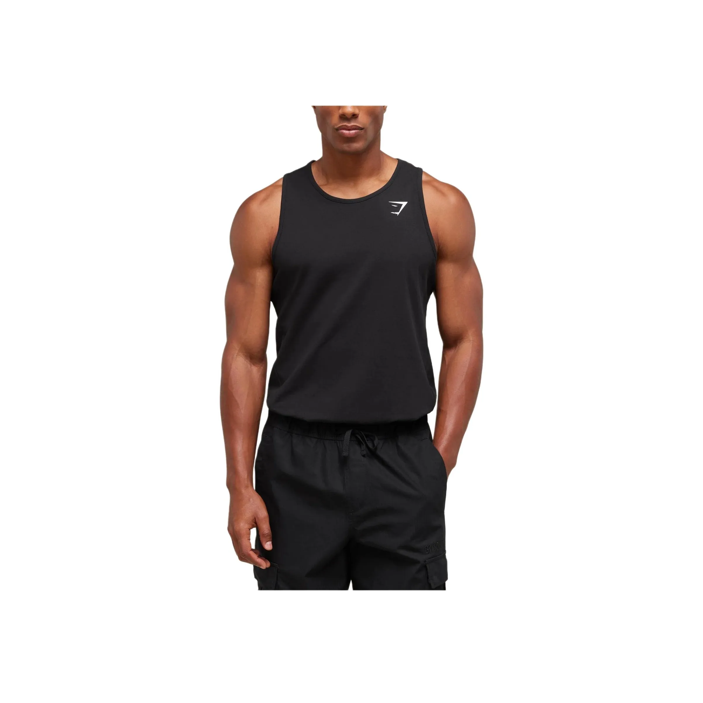 GYMSHARK Мужские черные майки