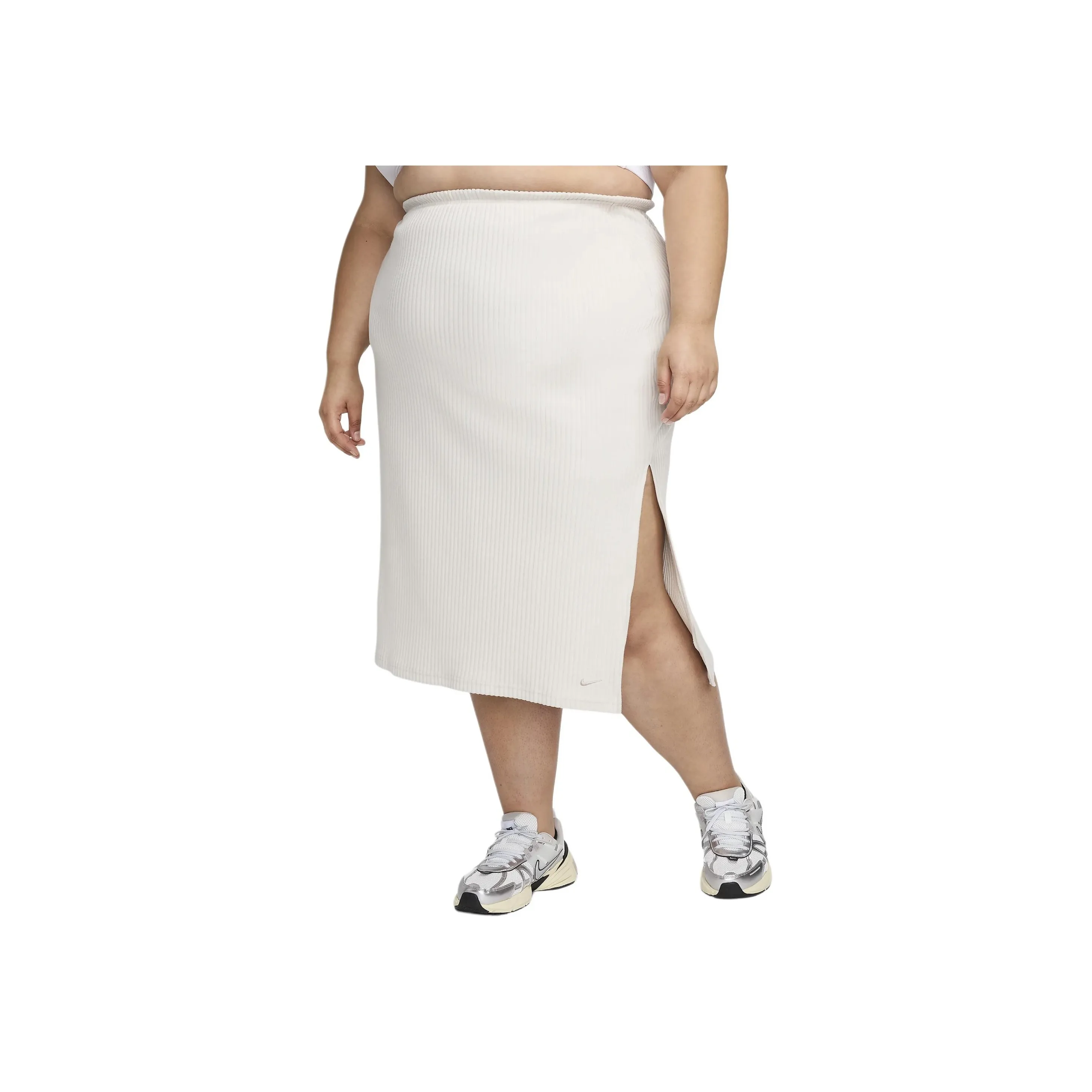 Nike Sportswear Chill Rib Women's Slim Midi Skirt Plus Size