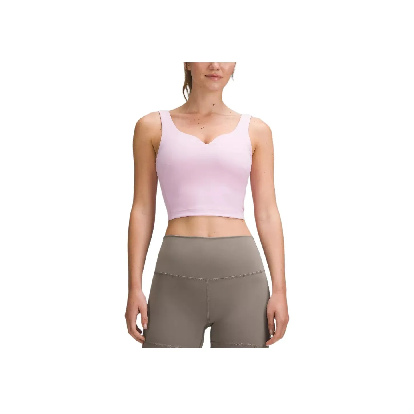 Lululemon Wunder Train Sweetheart Tank Top Medium Support Sports Underwear Women's Vitamin Pink