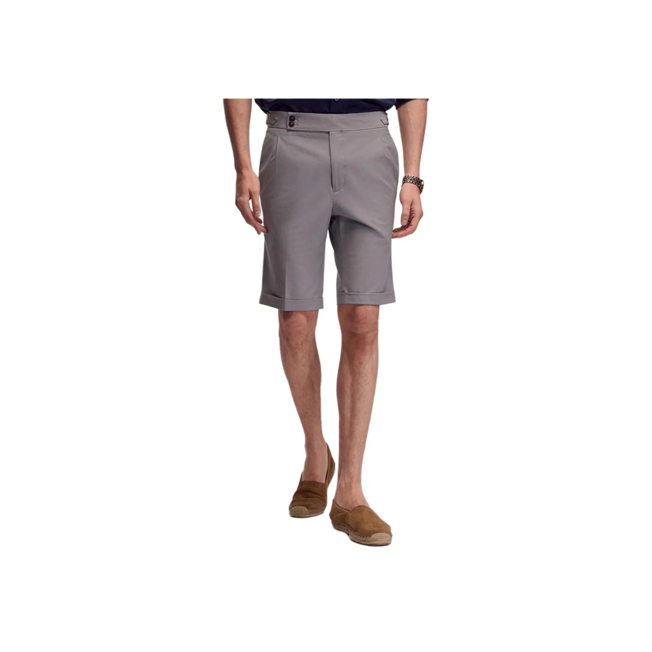 JODOLL Casual Shorts Men's Concrete Gray