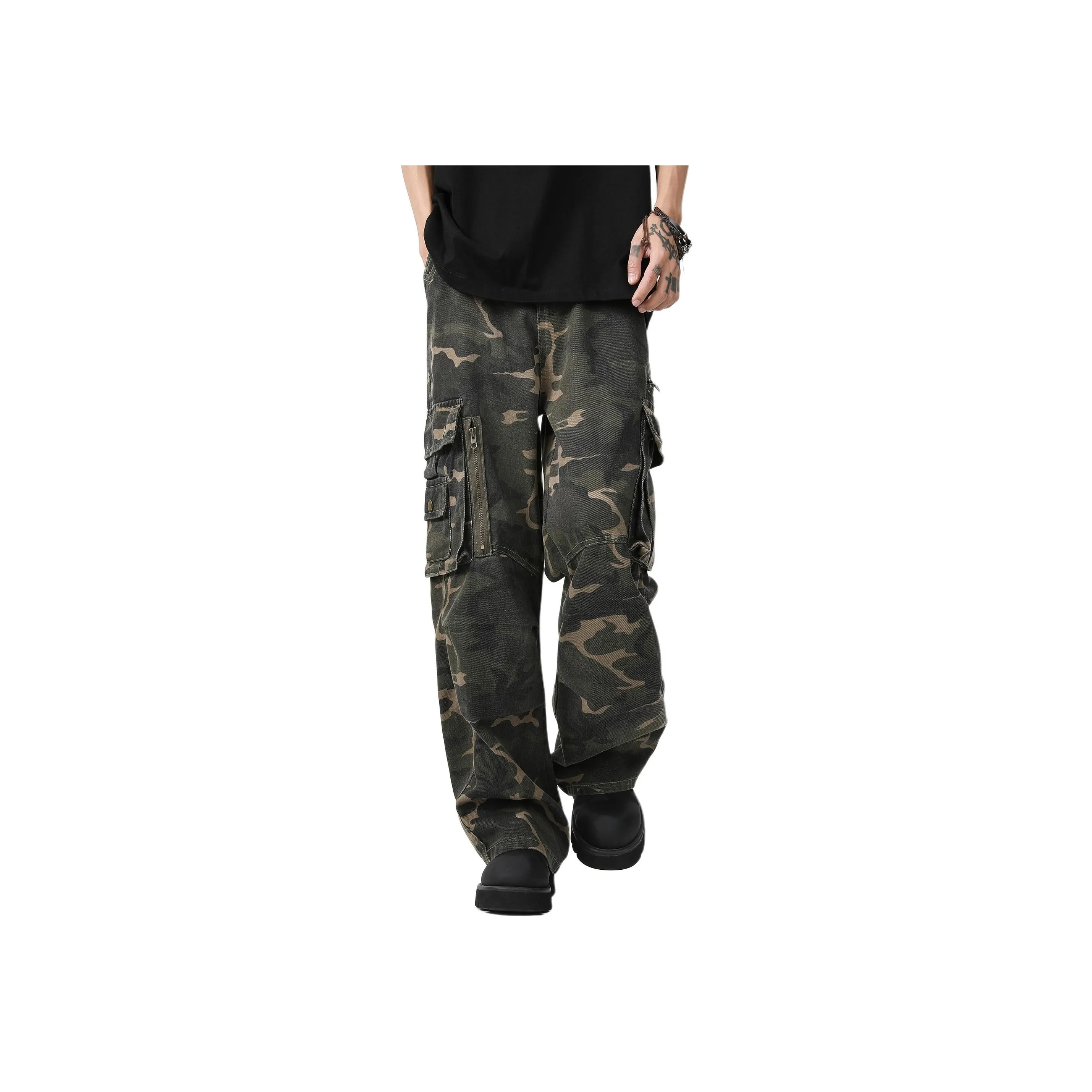 GROGNAK Cargo Pants Unisex Army Green
