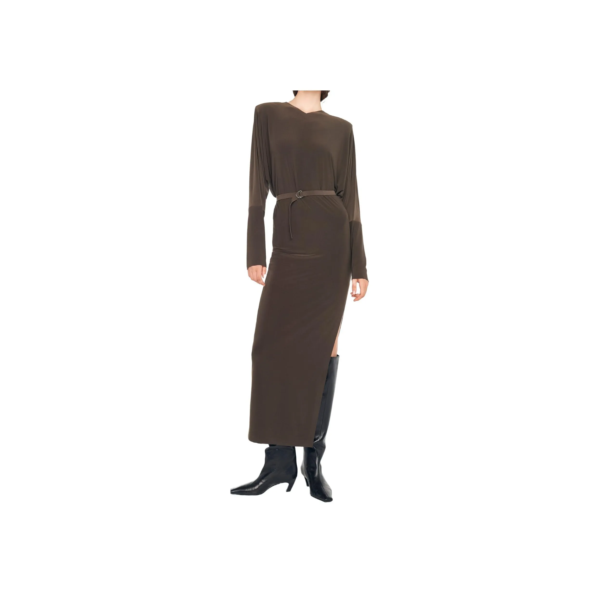 NORMA KAMALI Dolman Side slit Gown
