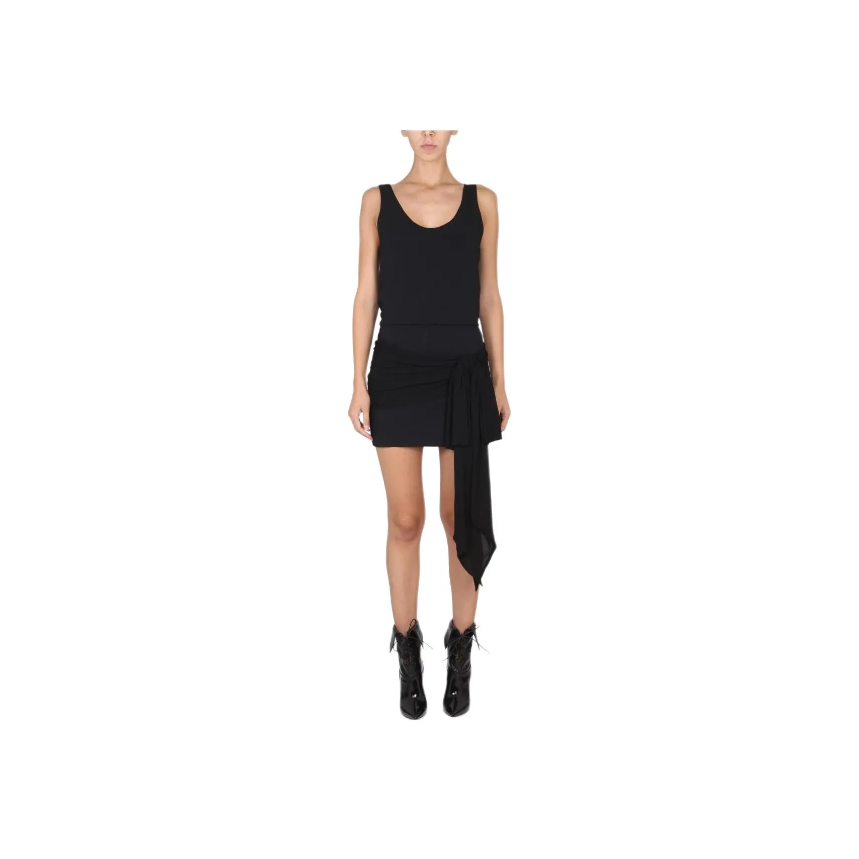 PHILOSOPHY DI LORENZO SERAFINI Draped Sleeveless Mini Dress