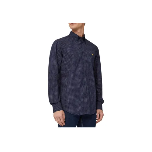 HARMONT&BLAINE Blue Мужские Рубашки