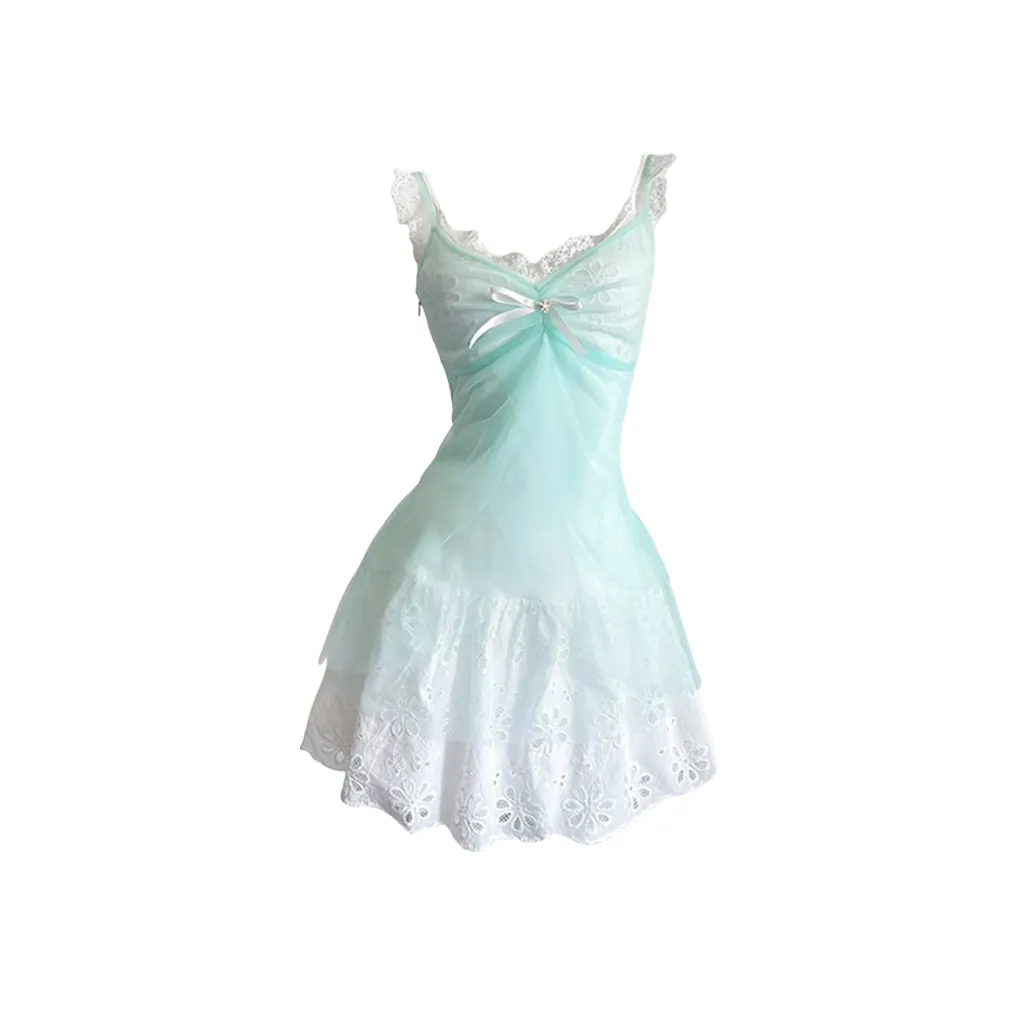 AFGGD Белый Синий Женские Слип Платья