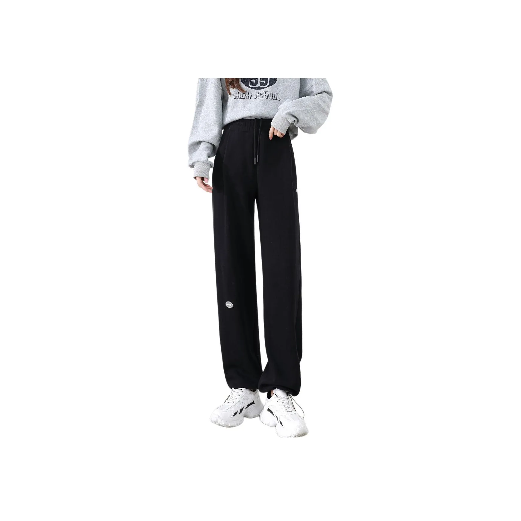 Ya Sheep People Casual Pants Women's Black