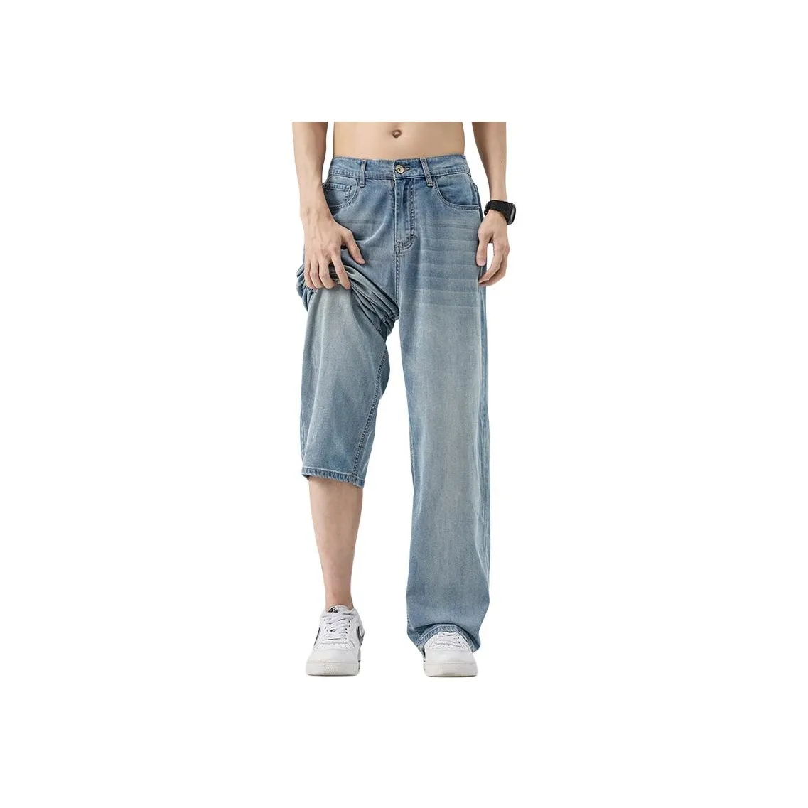 Menglaini Jeans Unisex
