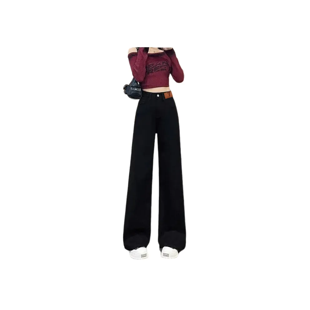 7 SEVFUN Черные Женские Джинсы