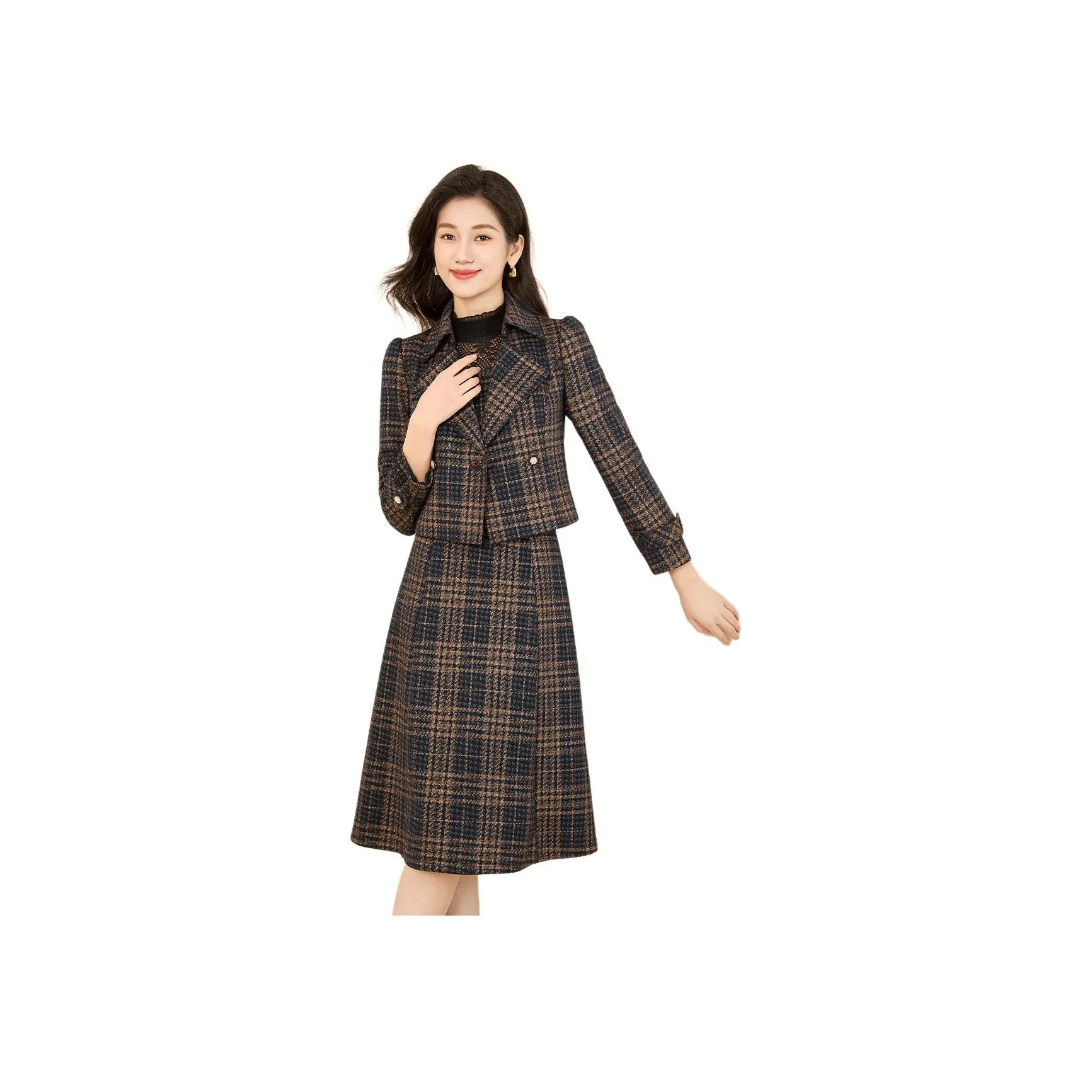 Mylan Skirt Set Women's Navy Blue Collection Brand, Stay Updated With Activity Alerts