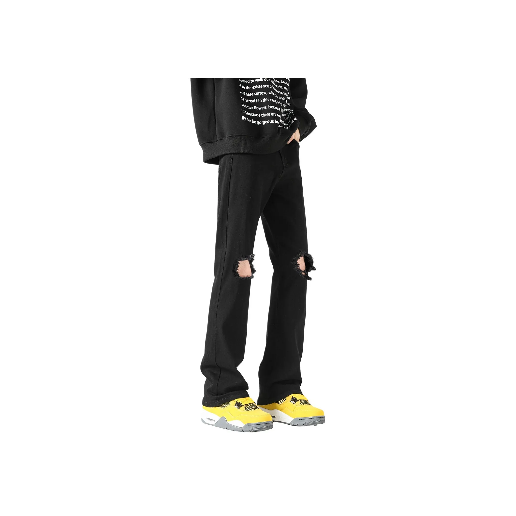 Genesiszero Черные Унисекс Джинсы