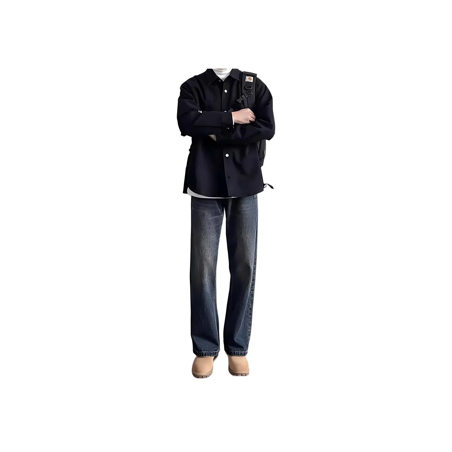DUATOGE Jeans Men's Vintage Blue