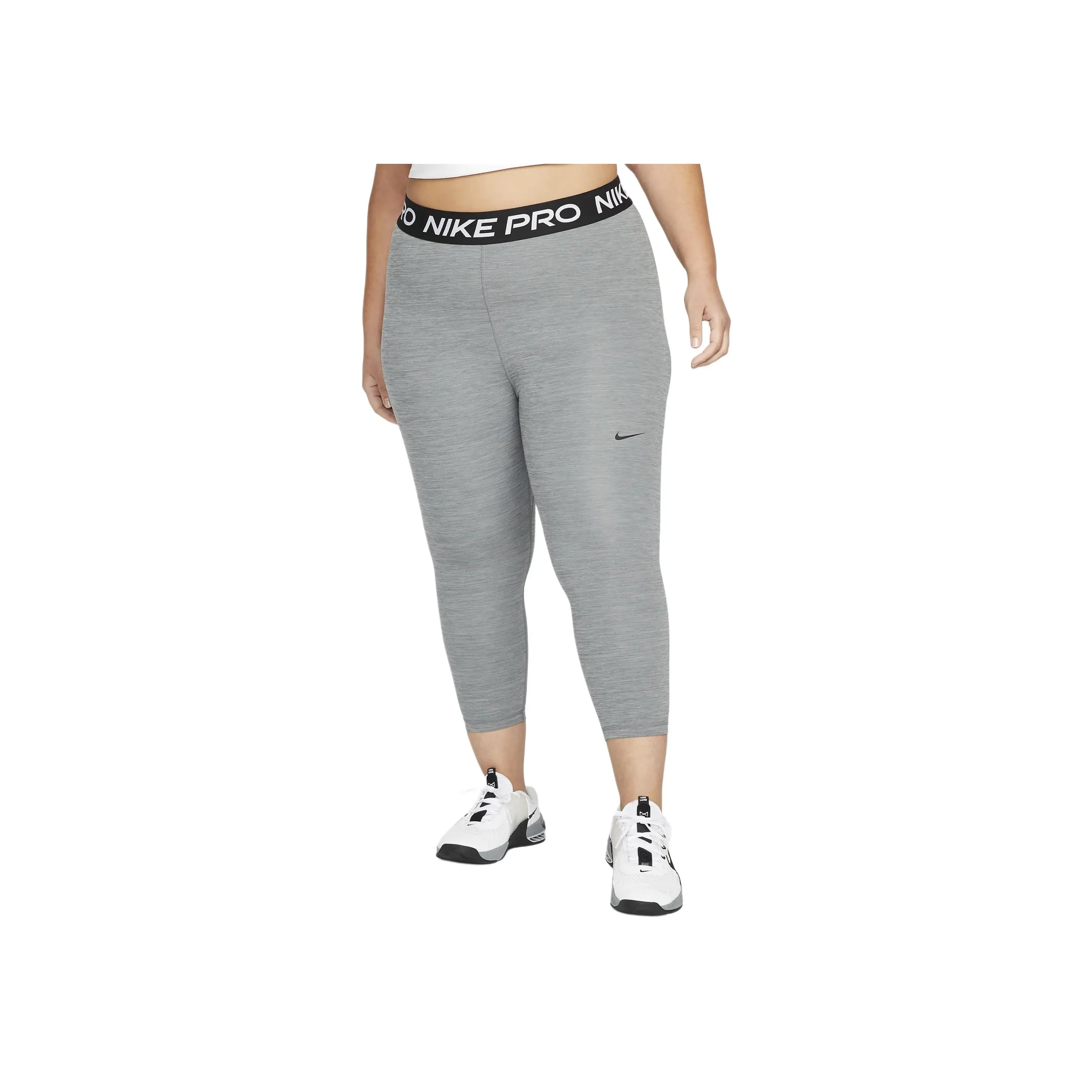 Nike Pro Women's Mid-Rise Crop Leggings Plus Size