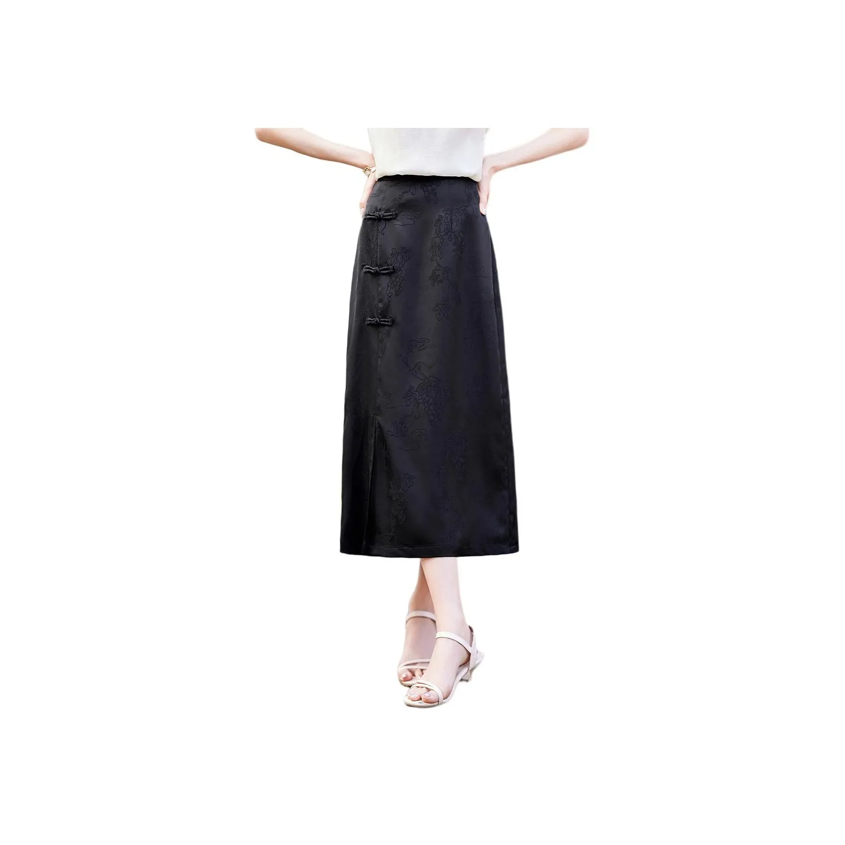 Like The Age Of Water Summer Short Sleeved Dress Regular Women's Black