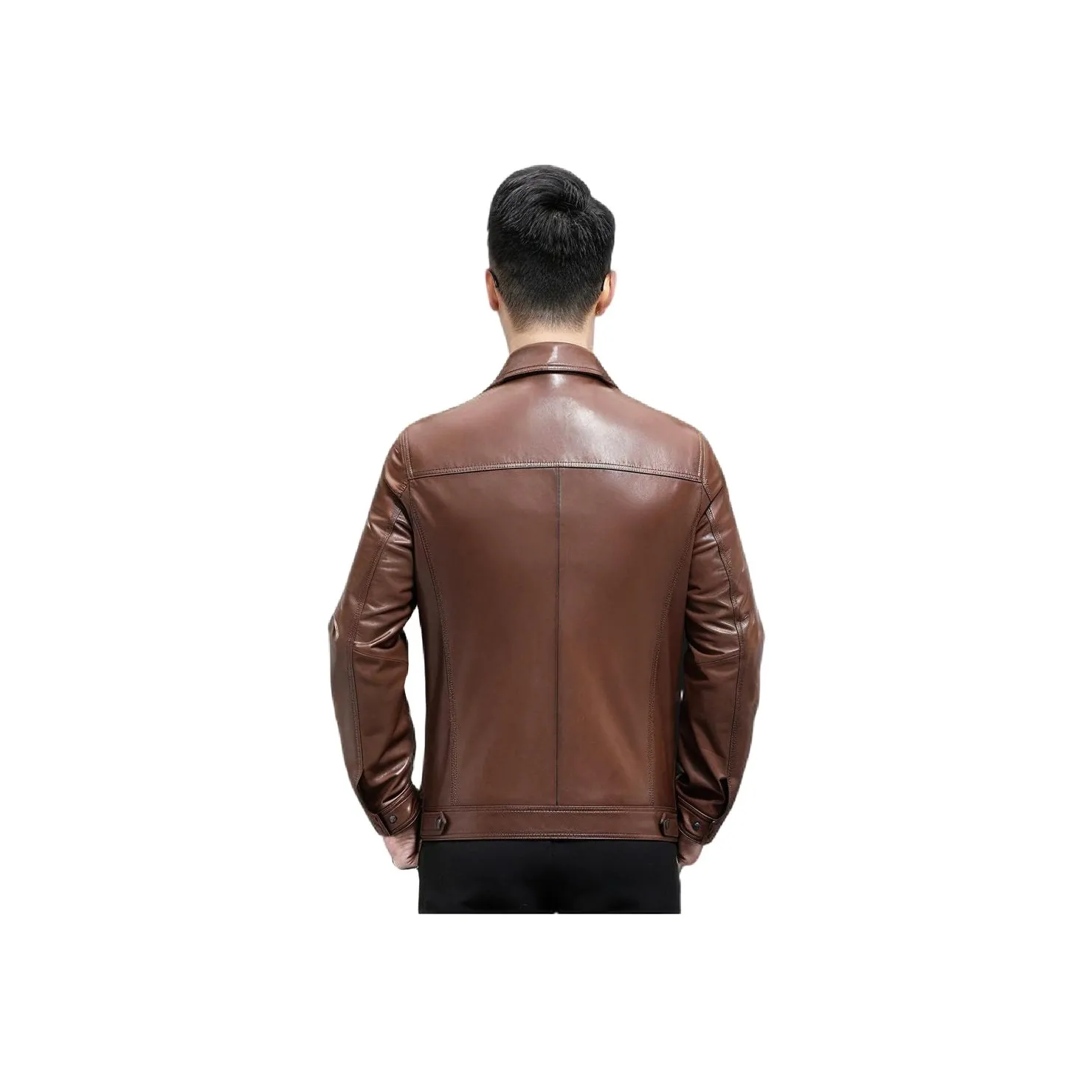 Devanro Genuine Leather Jacket Men's