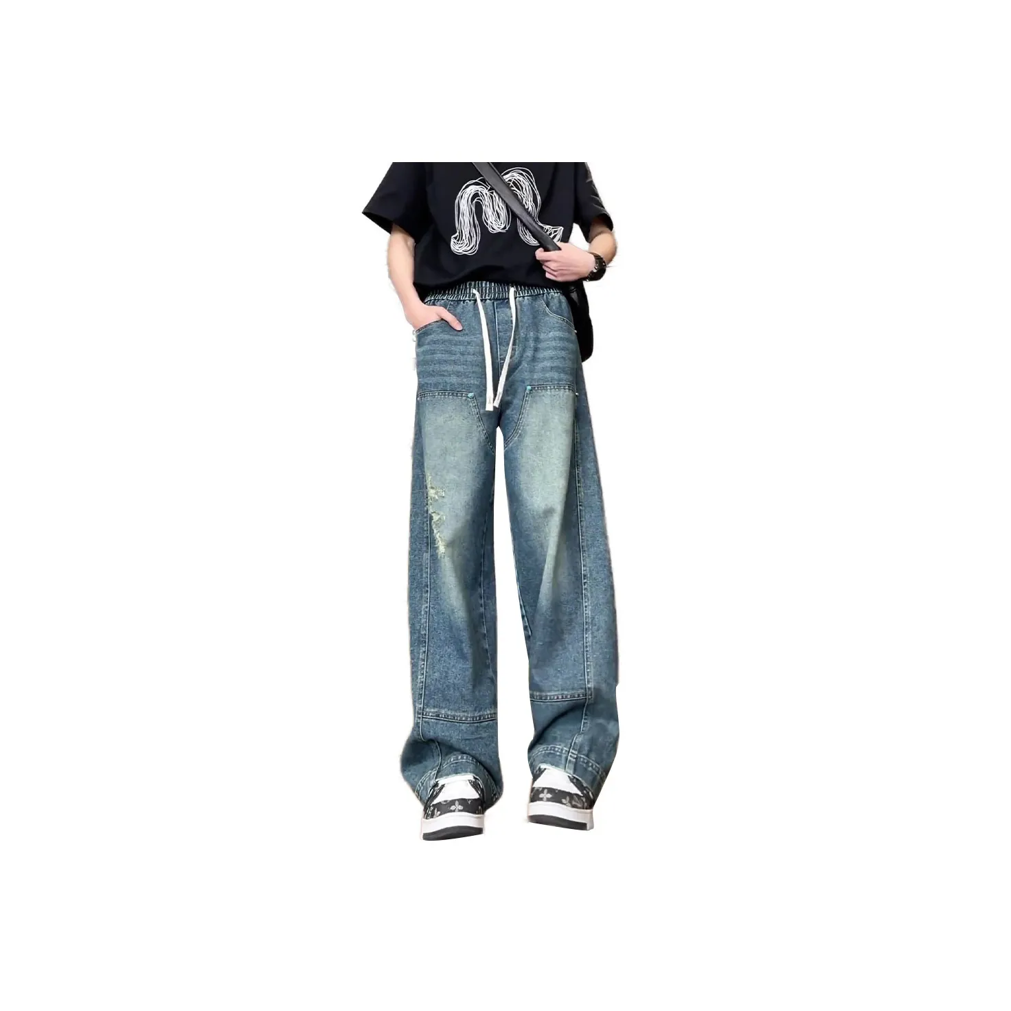 Masongarments Blue Unisex Jeans Масонгарментс Синий Унисекс Джинсы