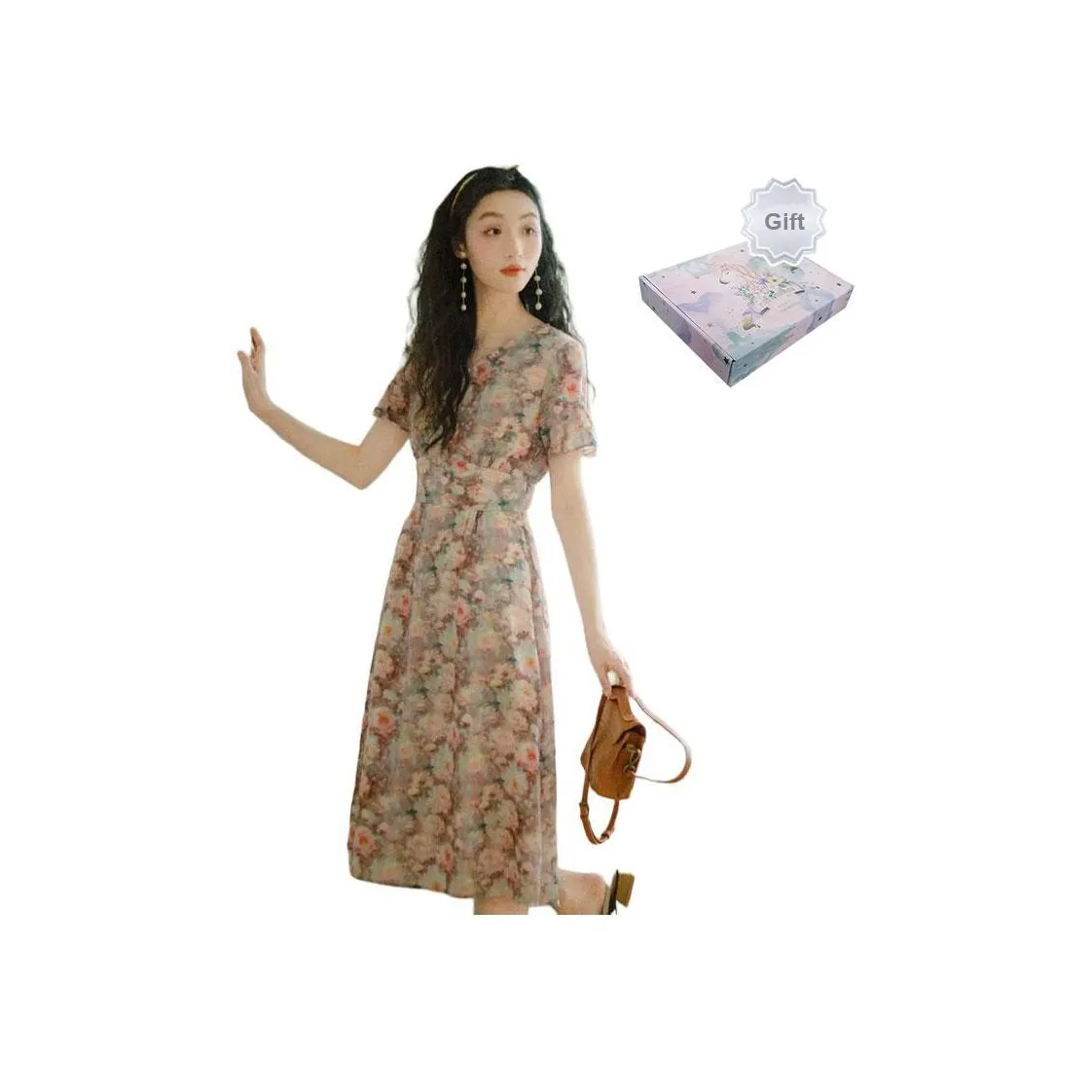 ANNECHEN Short Sleeved Dress Women's