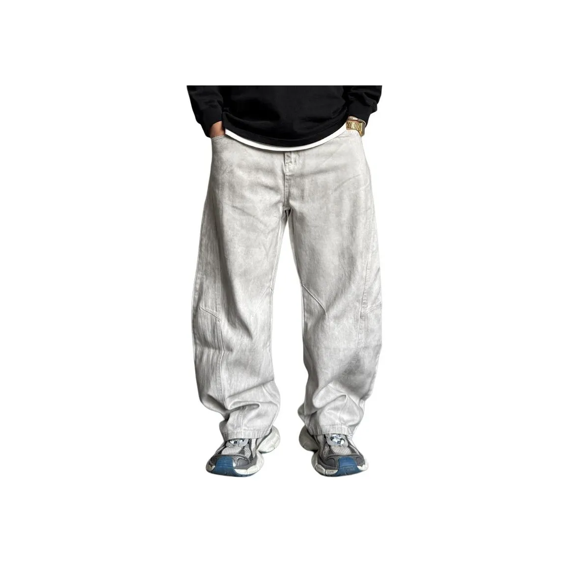 ZHANDASHUAI Прямой крой Широкие брюки Шаровары Унисекс