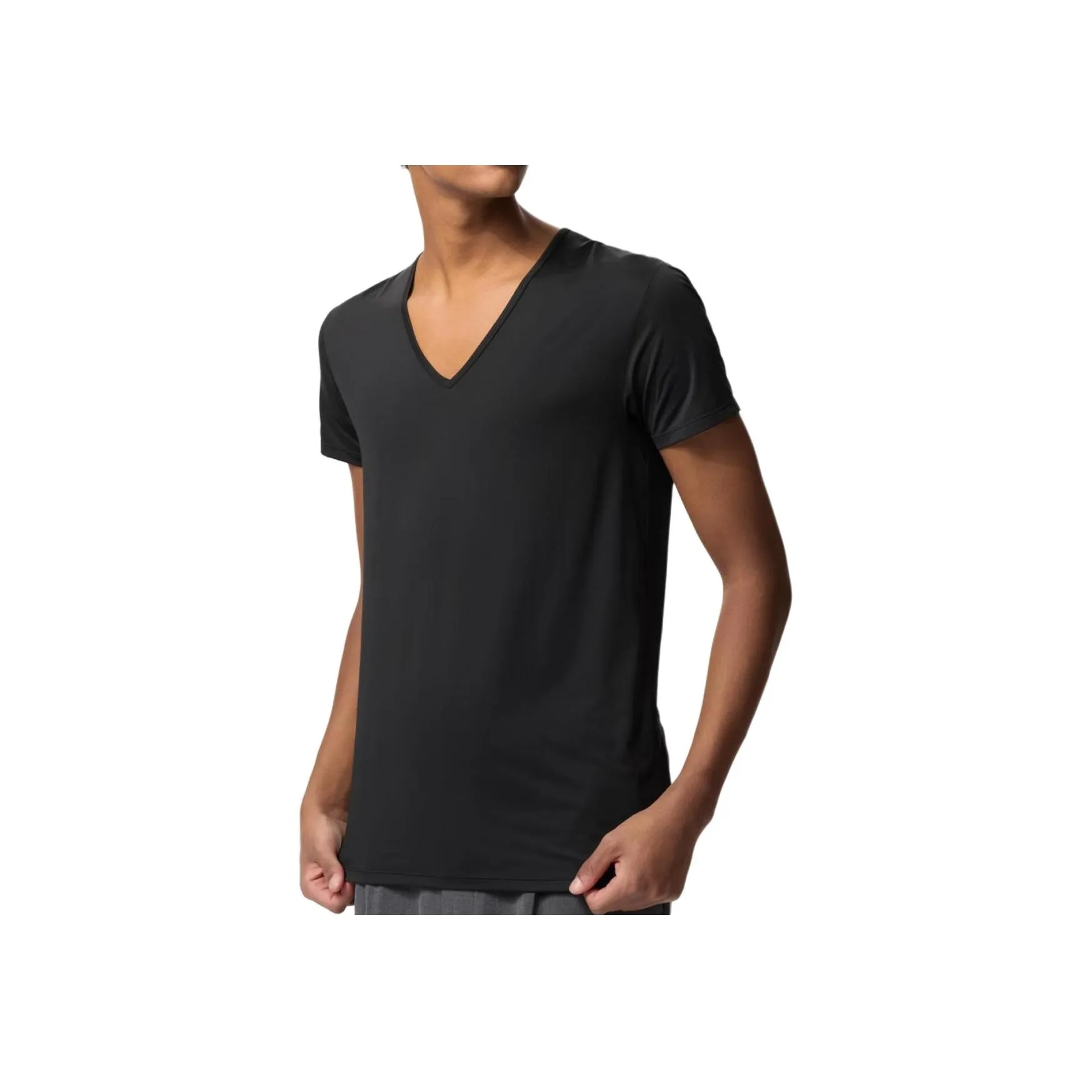 UNIQLO AIRism Mesh Series T Shirt Men's Black
