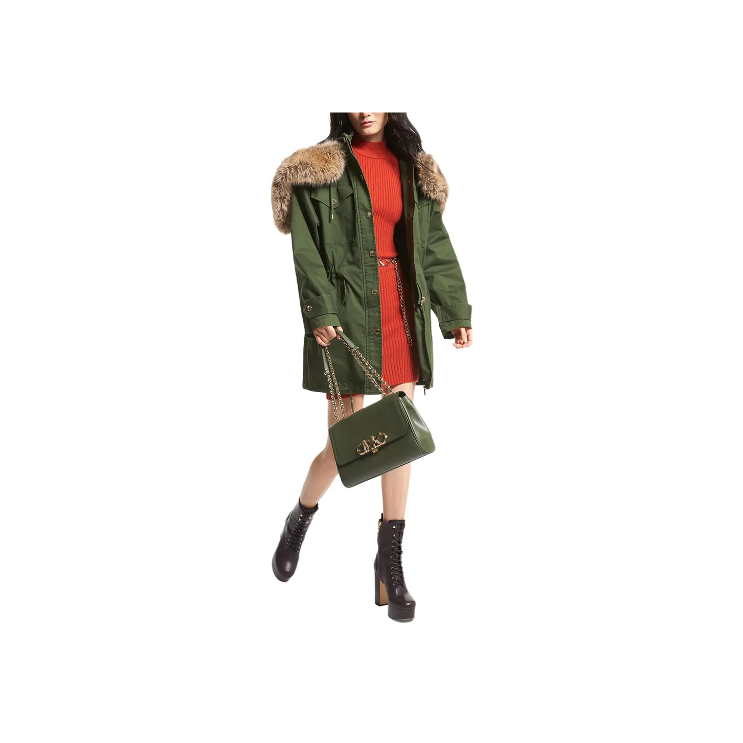 MICHAEL KORS MMK Puffer Jacket Women's Green