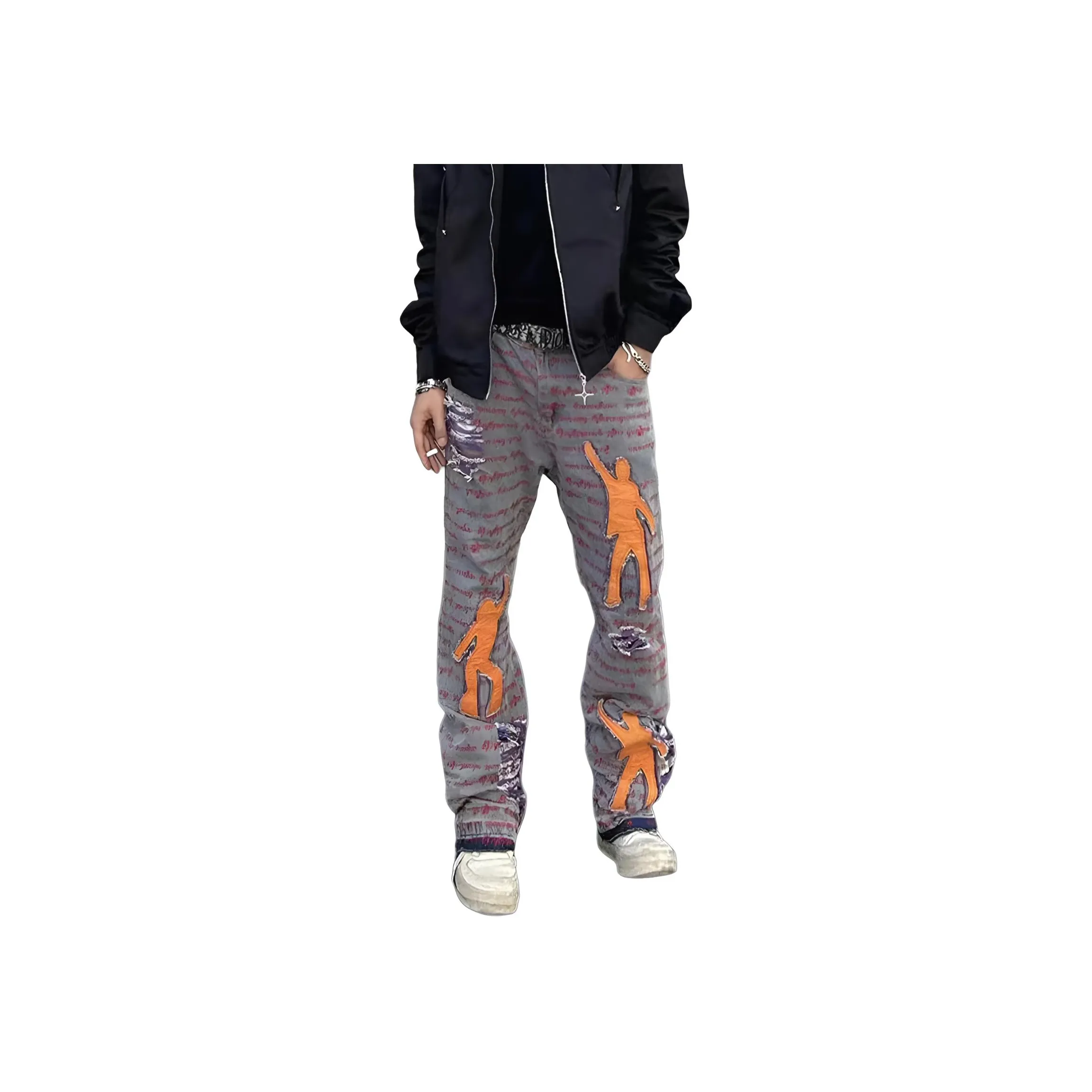 WELTER EXPERIMENT Серый Унисекс Джинсы