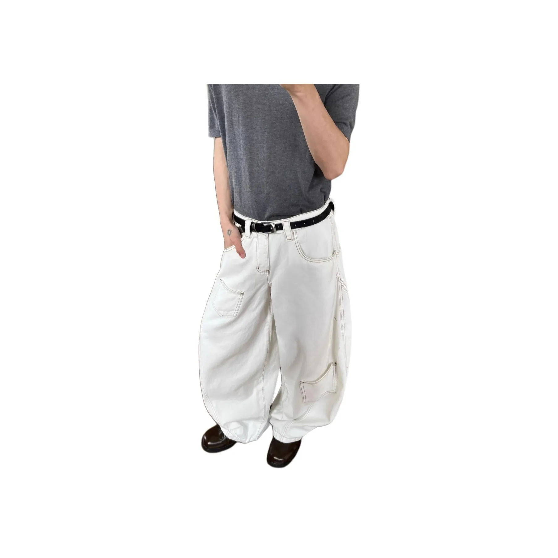 CORNILOT Jeans Unisex White