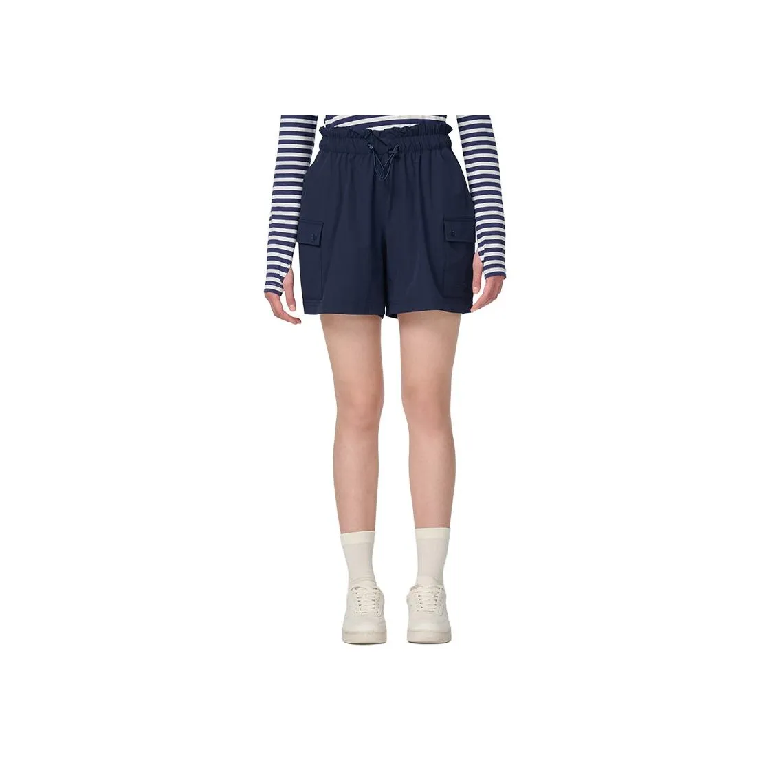 OUTDOOR PRODUCTS Повседневные шорты женские морского синего цвета