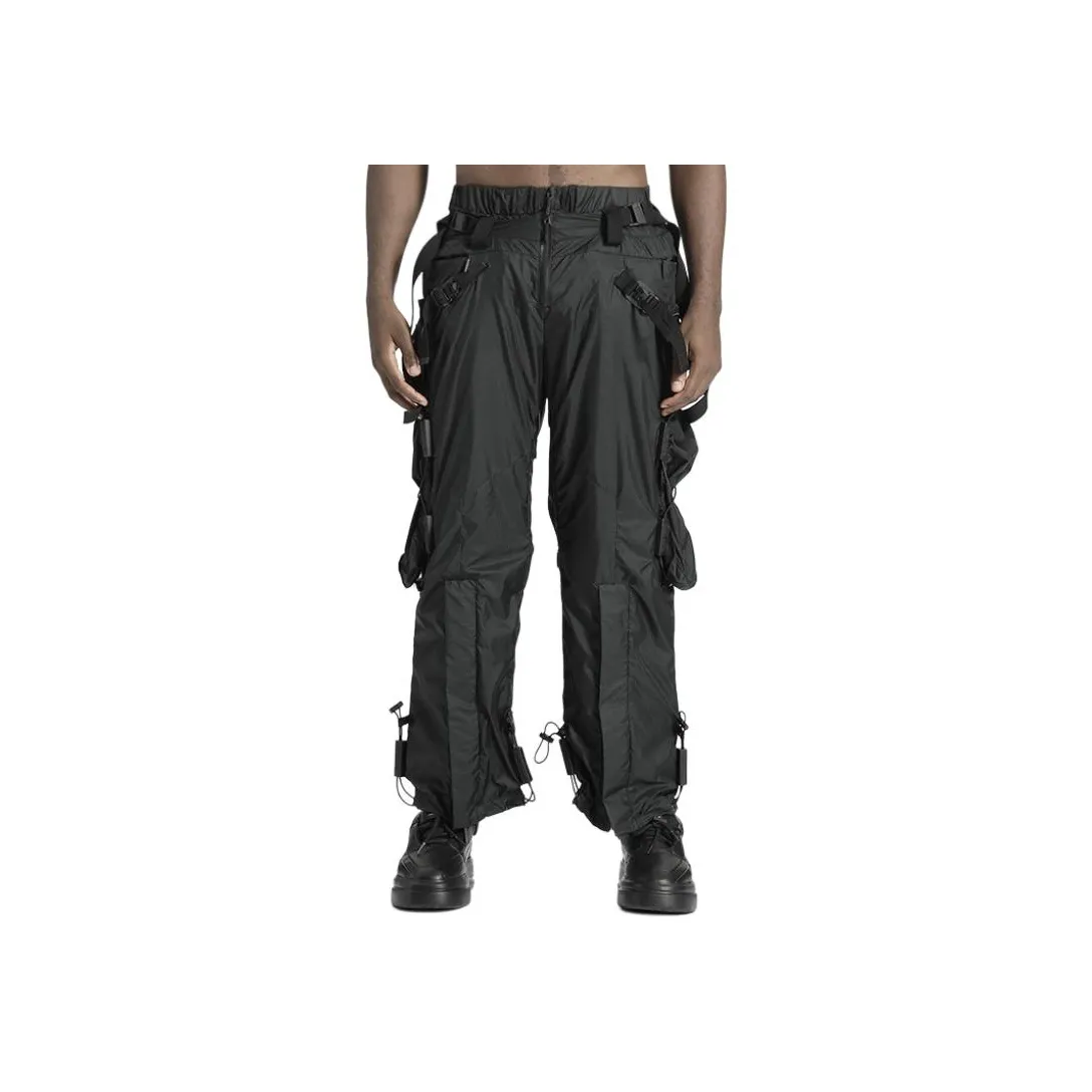 NORVINCY Western Outdoor Trendy Black Warrior Cargo Pants Unisex