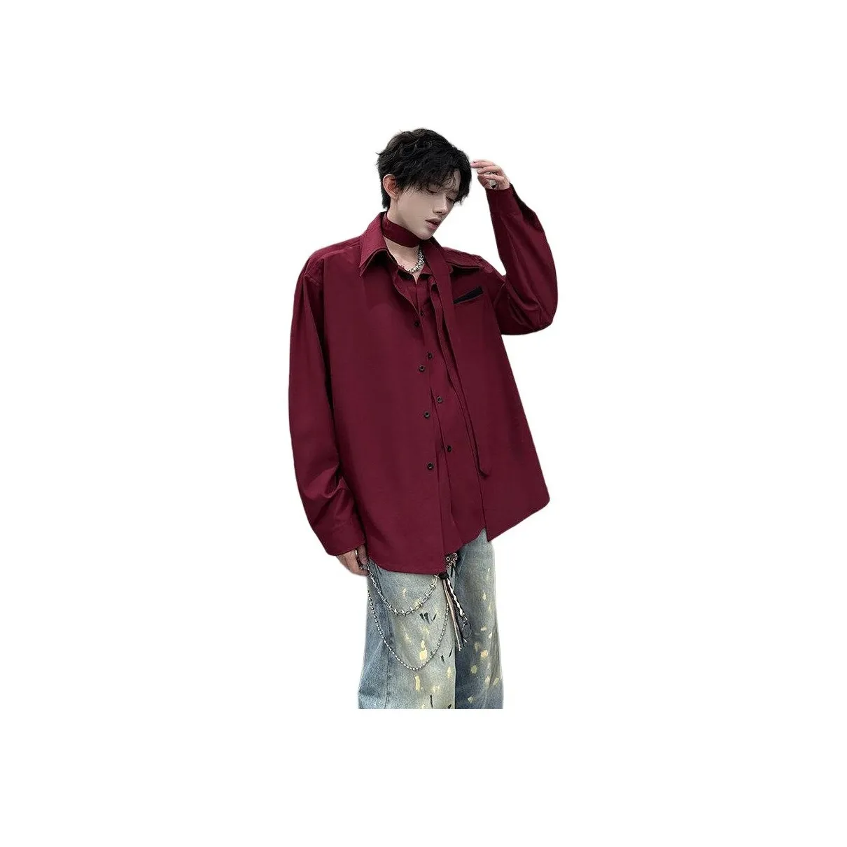 JIARONG Унисекс Рубашки