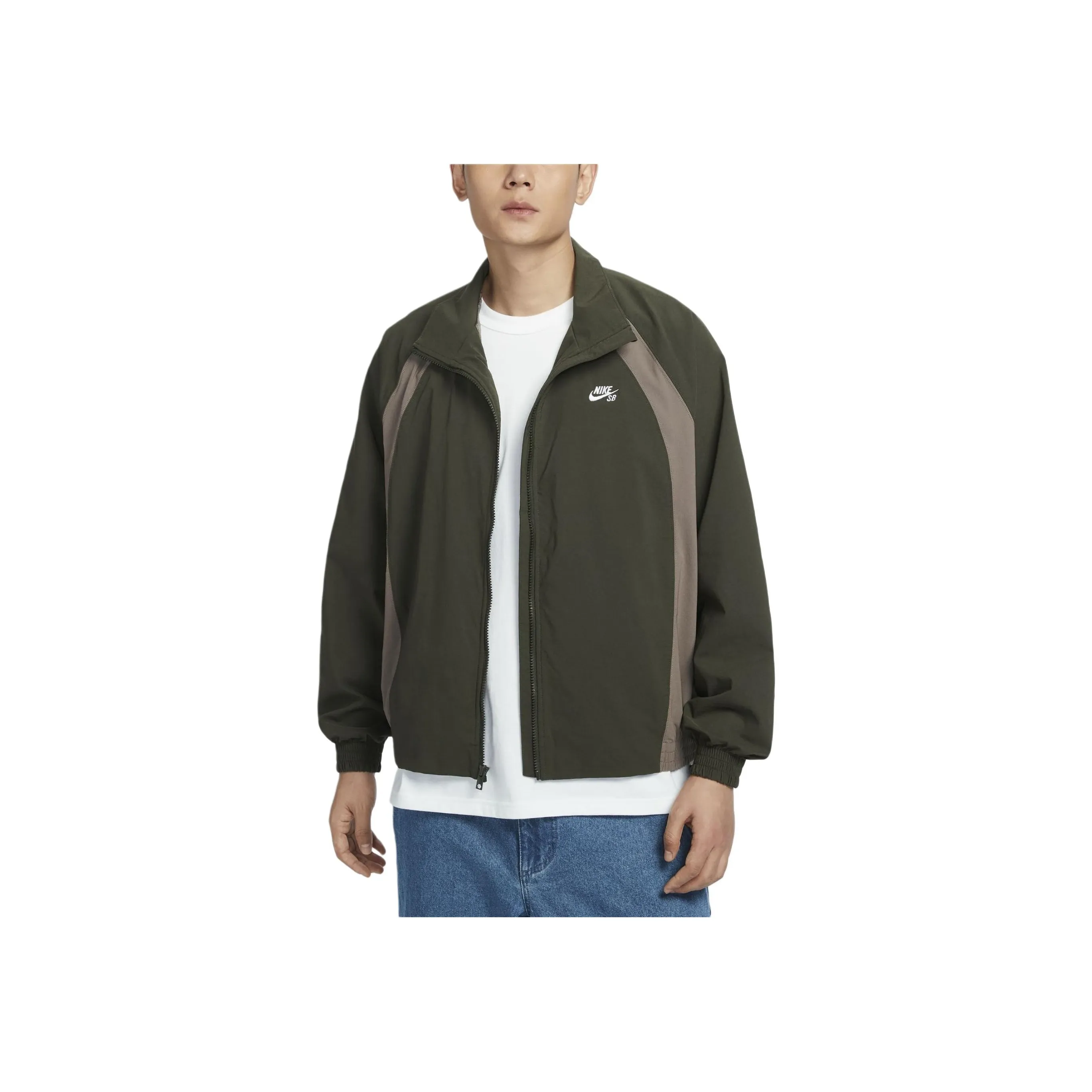 Nike SB Jacket Men's Red Cedar Green/Cave Stone/White