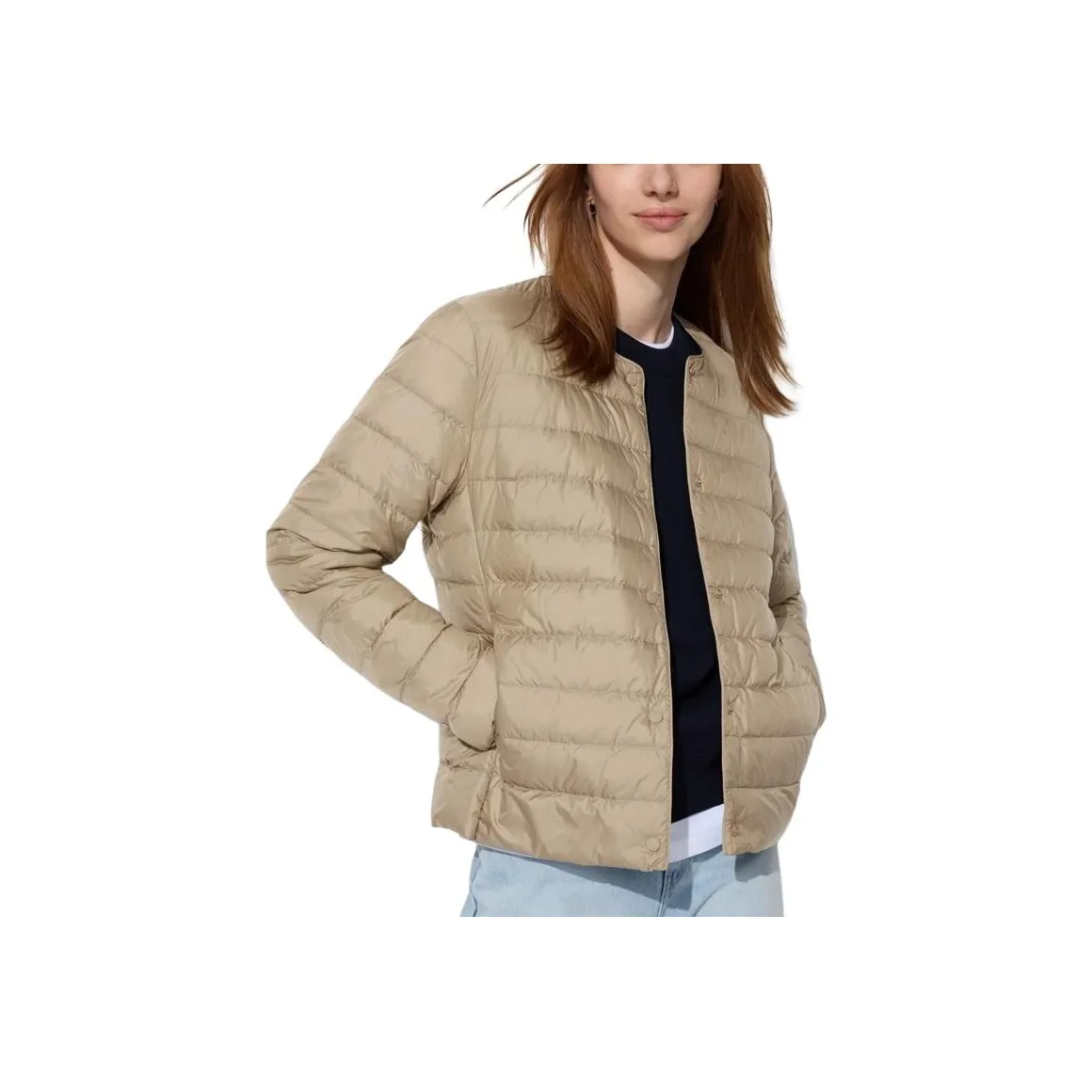 UNIQLO Down Jacket Women's Light Coffee