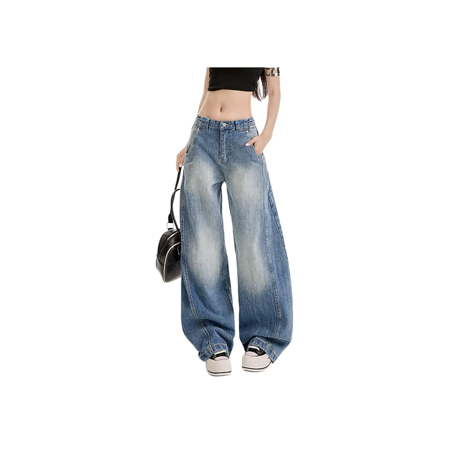 NHZN Jeans Unisex Vintage Blue
