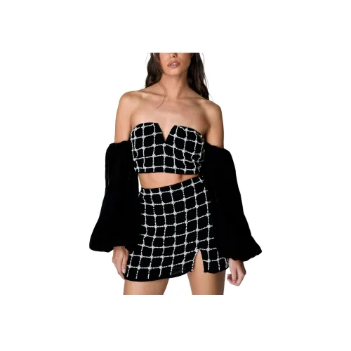 NASTY GAL Черная Женская Повседневная Короткая Юбка