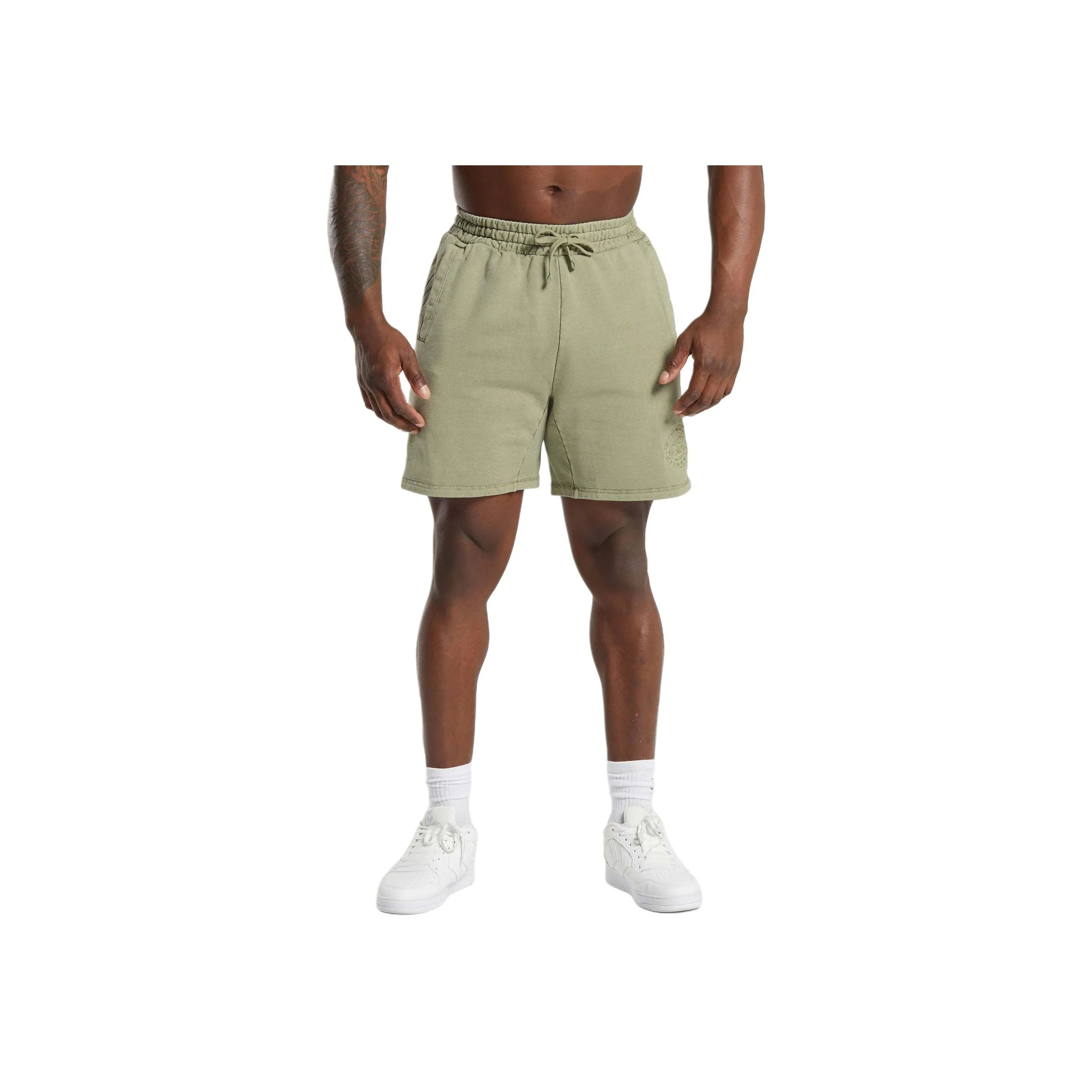GYMSHARK PREMIUM LEGACY SHORTS Casual Shorts Men's Natural Sage Green