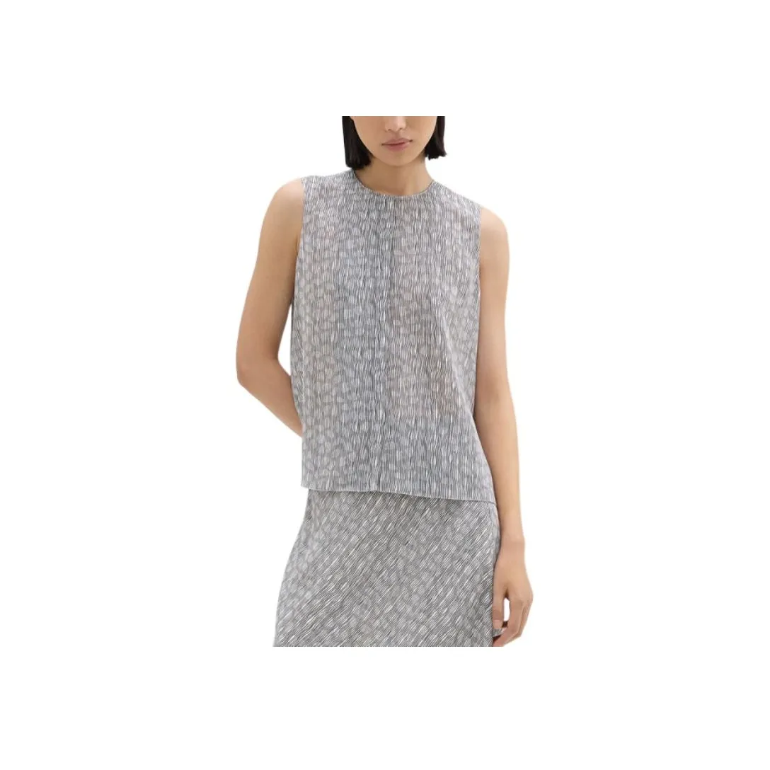 THEORY Tank Tops Women's Mixed Light Gray