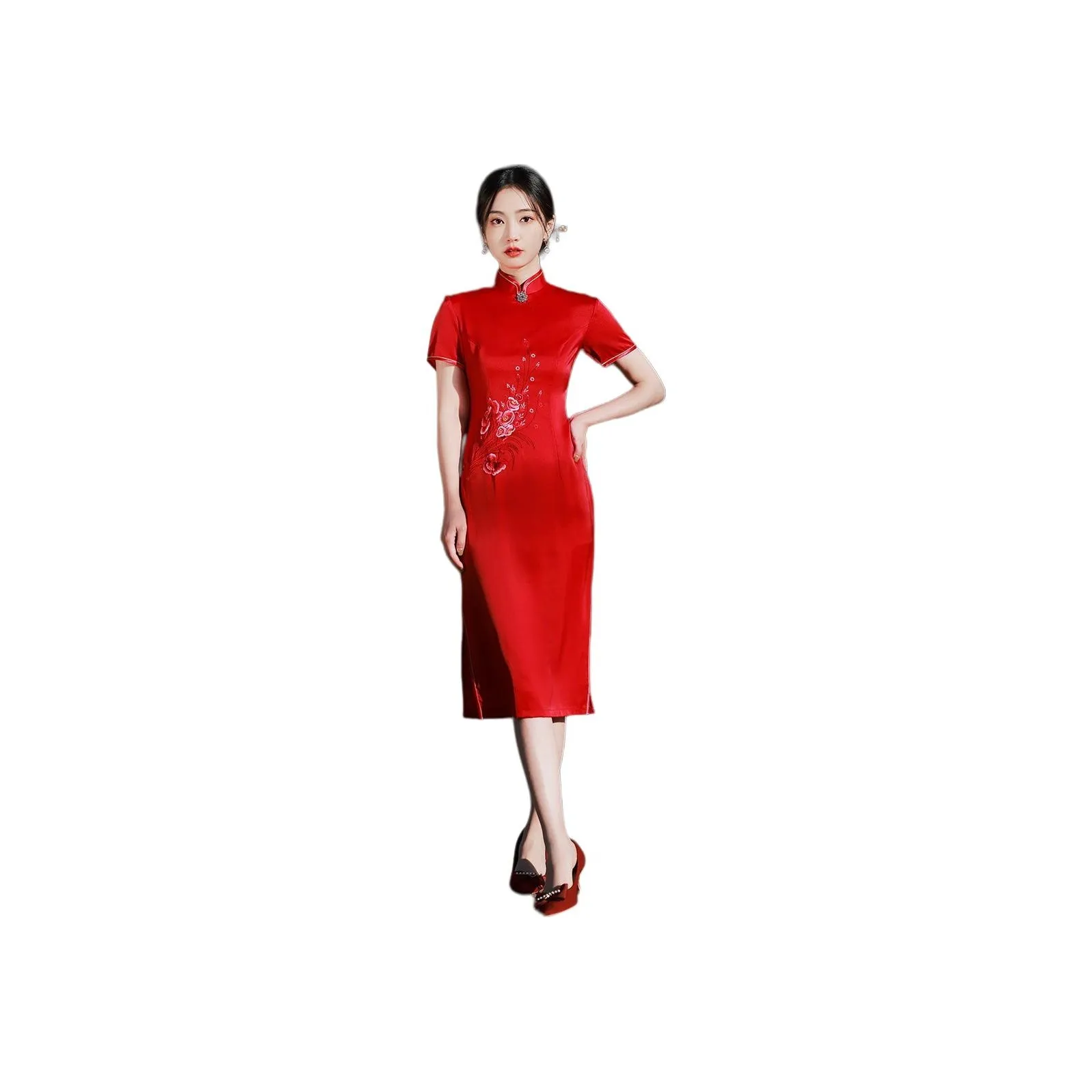 ENEESSI Cheongsams Women's Red