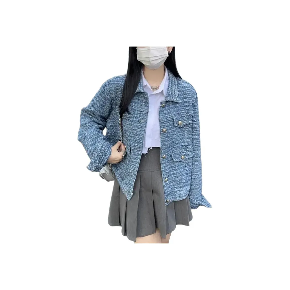 OMOIDAS Синий Женские Джинсовые Куртки