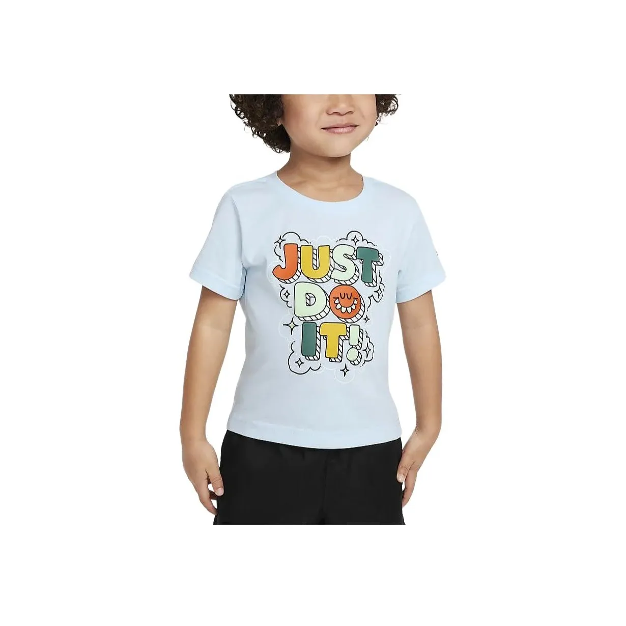 nike T-рубашка Just DO IT Glacier Blue для малышей и детей младшего возраста