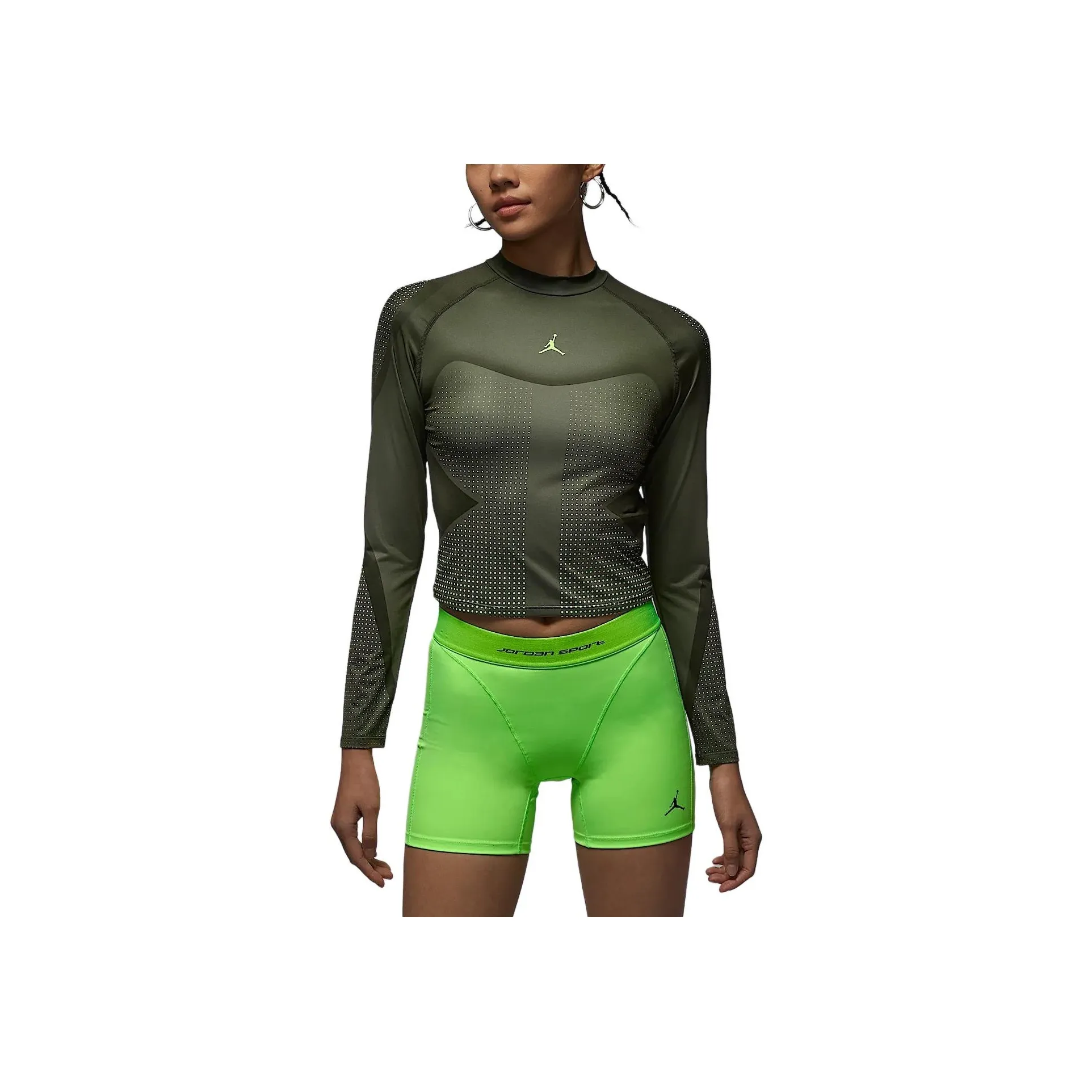 nike Dri Fit Рукав реглан T Рубашка Женская Серый Черный