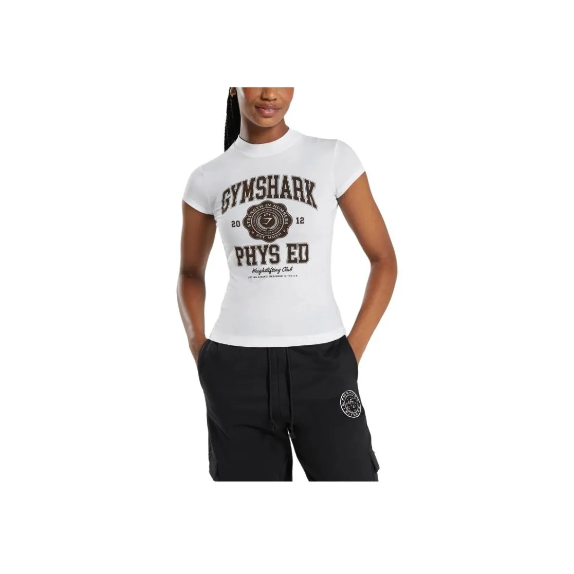 GYMSHARK T Shirts Women's White
