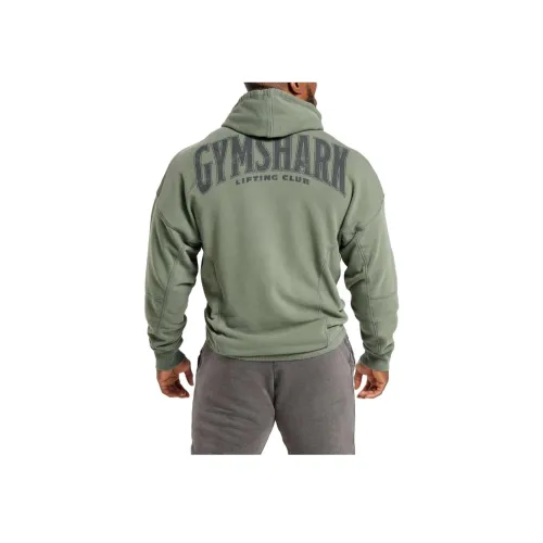 GYMSHARK Наступление ночи Зеленый Мужские Свитшоты