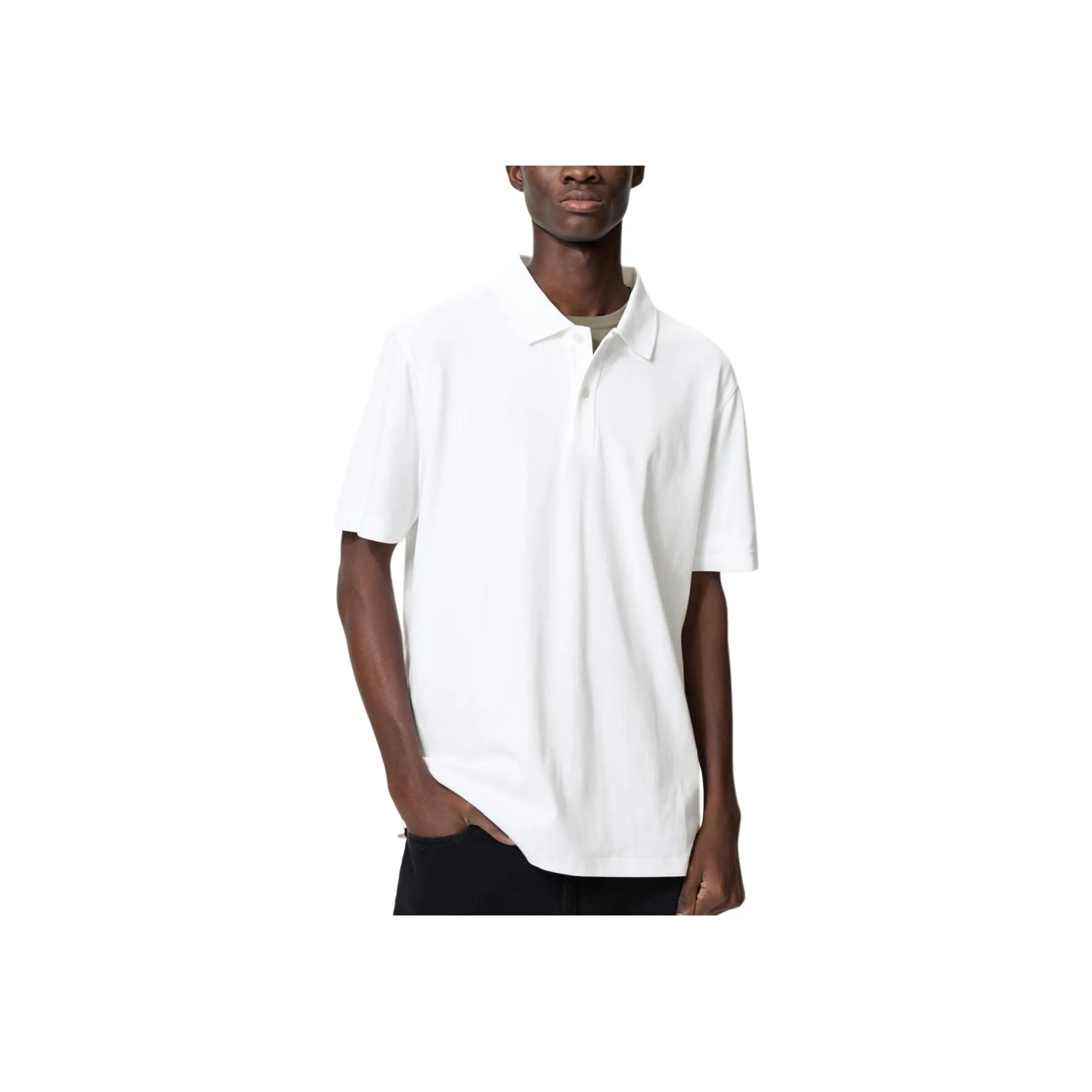 UNIQLO AIRism Mesh Series Polo Shirt Unisex White
