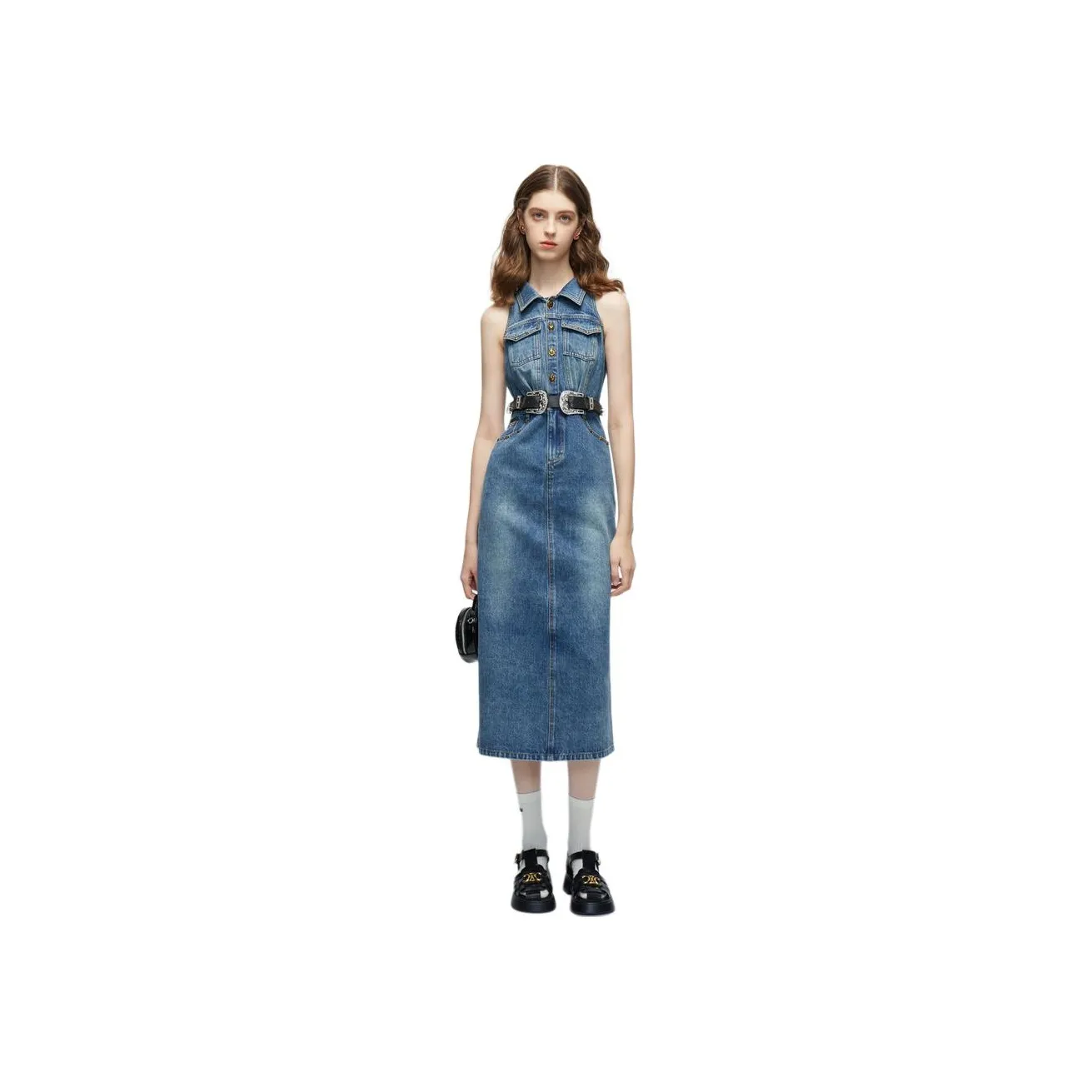 JORYAweekend Sleeveless Dresses Women's Denim Blue