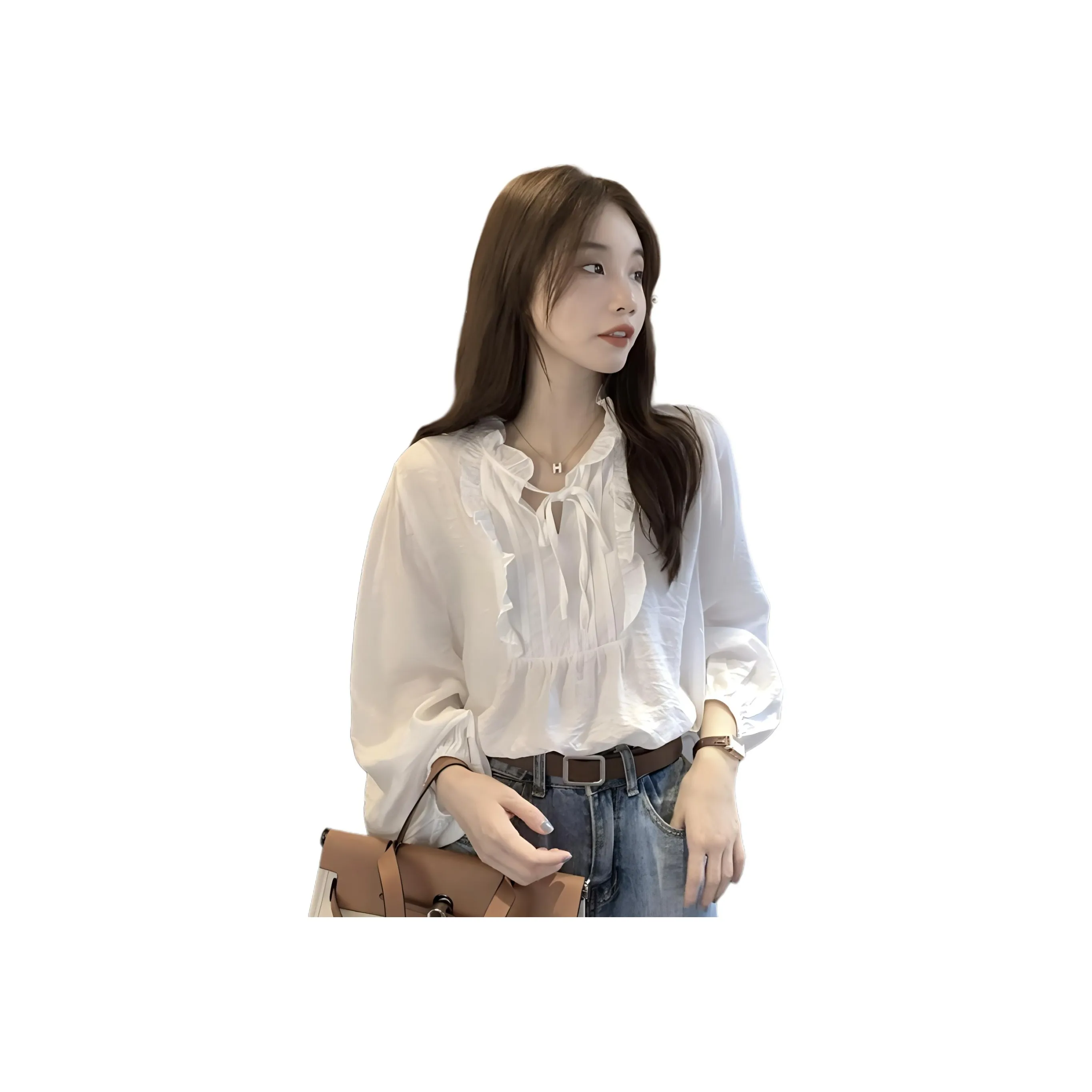 MORii Белые Женские Рубашки