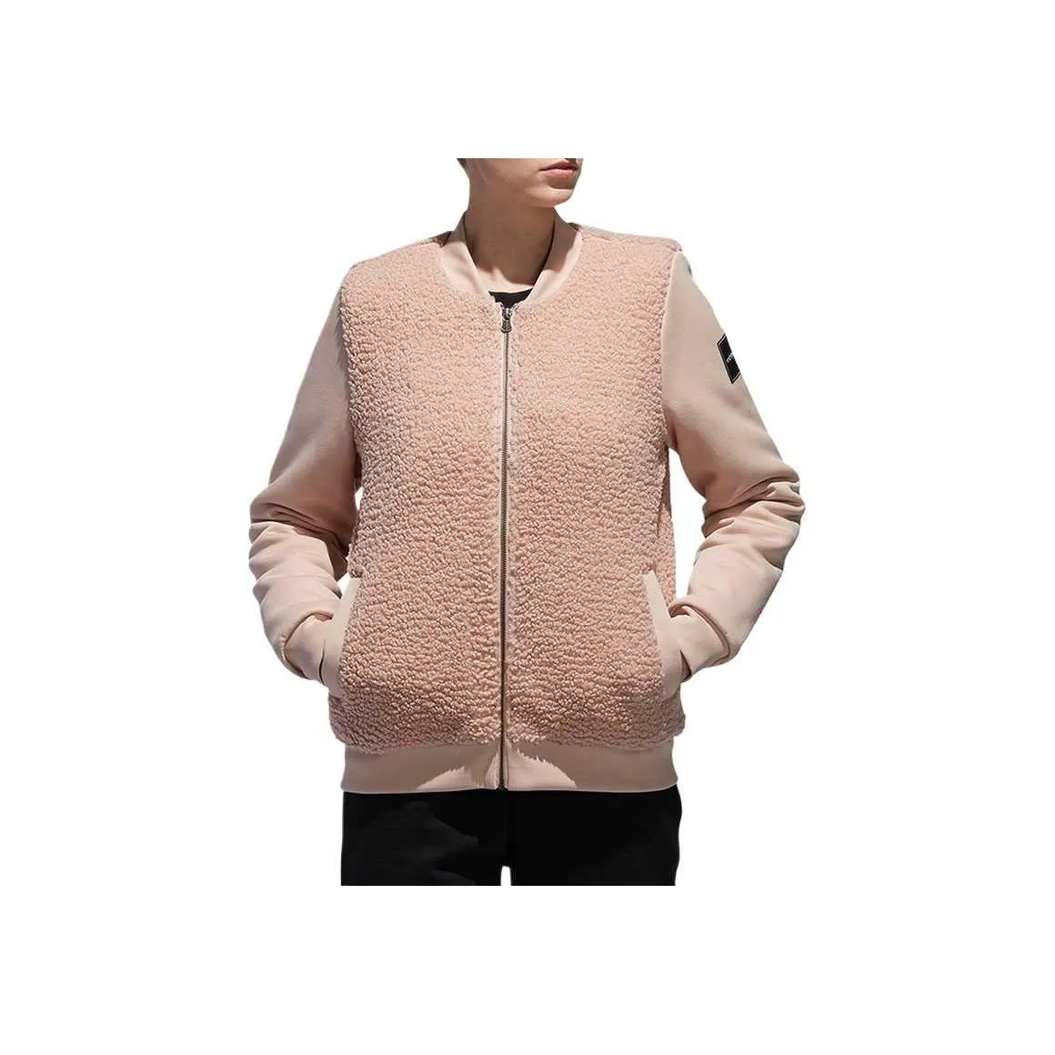 ADIDAS NEO Хлопковый пуховик Женский Коричневый Розовый