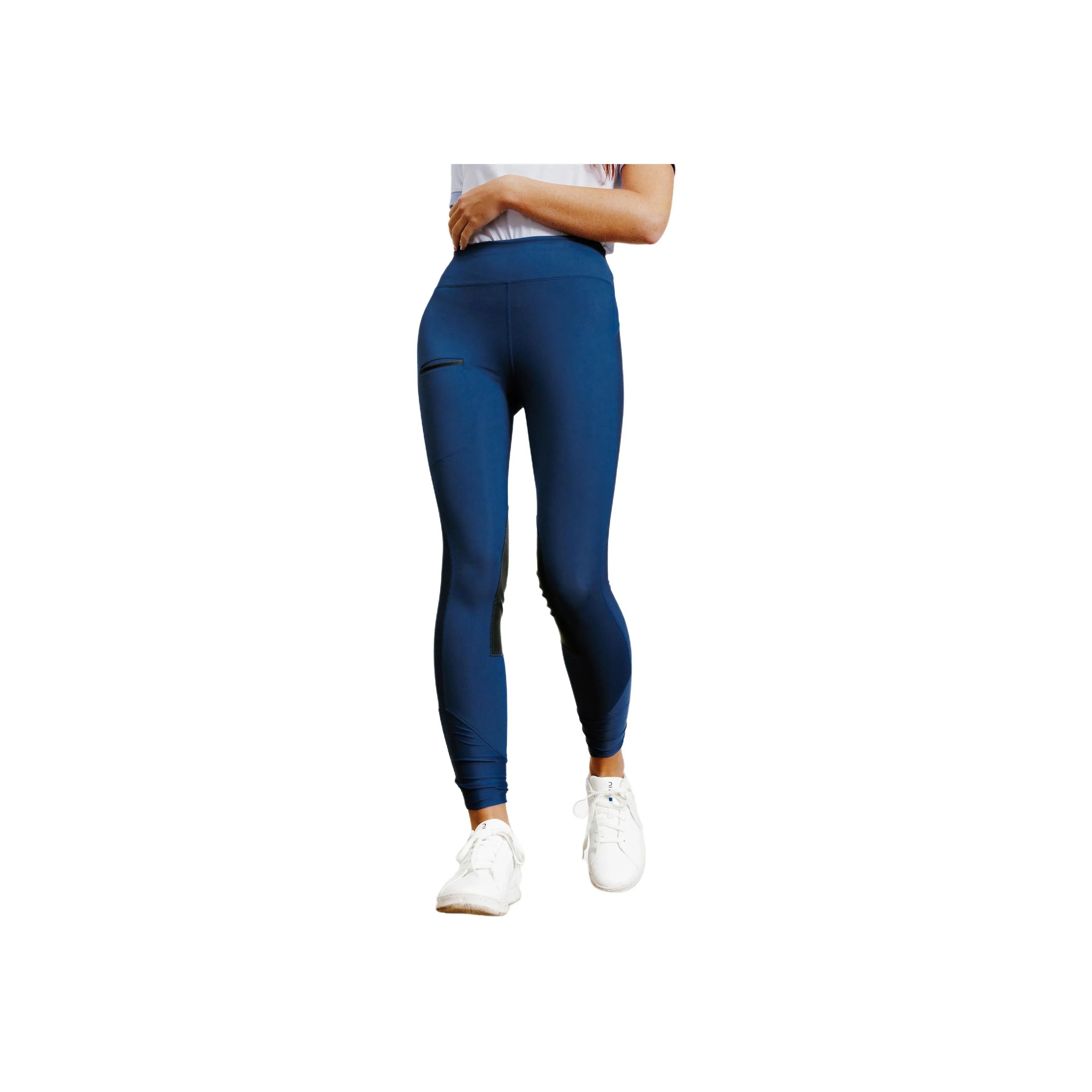 DECATHLON FOUGANZA 100 Equestrian Outfit Women's Turkish Blue